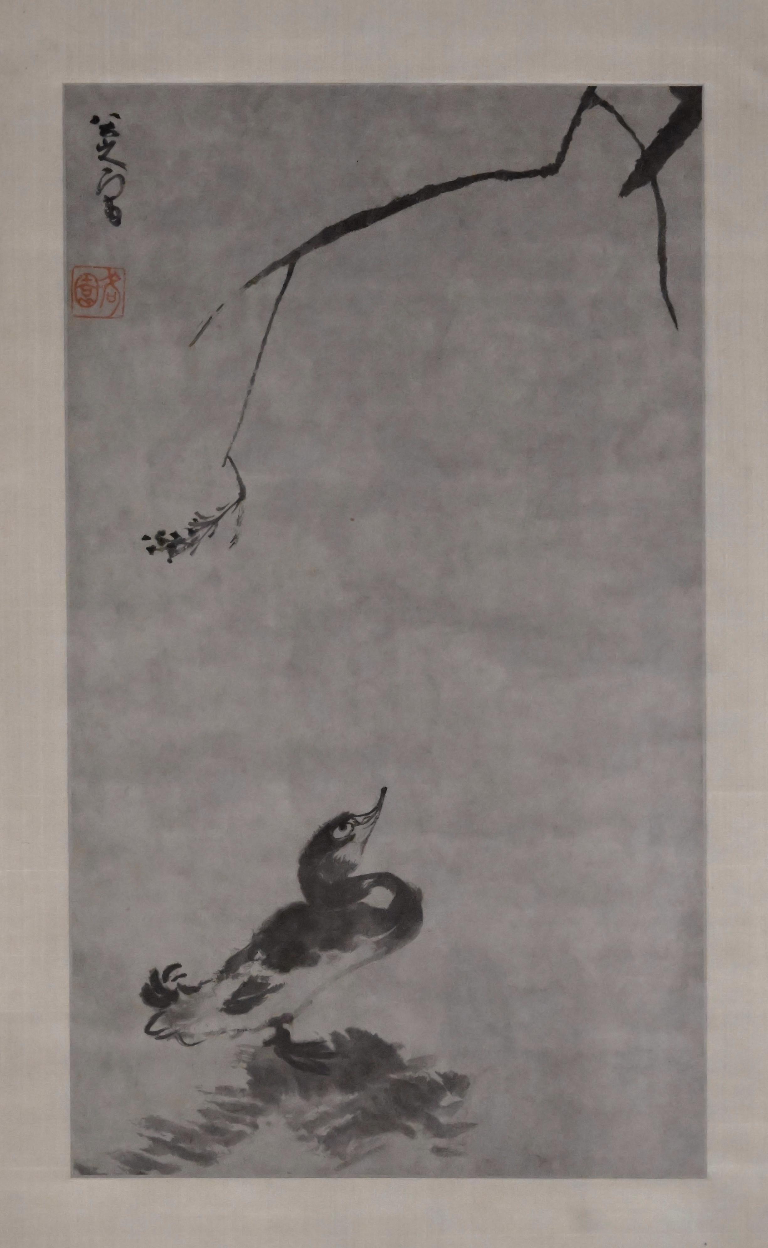 The Hong Kong Museum of Art's new exhibition "Life Planning of the Chinese Literati: Selected Chinese Painting and Calligraphy from the Xubaizhai Collection" features 46 sets of Chinese painting and calligraphy selected from its Xubaizhai collection. Photo shows Zhu Da's "Reeds and mallard" from the late Ming dynasty and the early Qing dynasty.