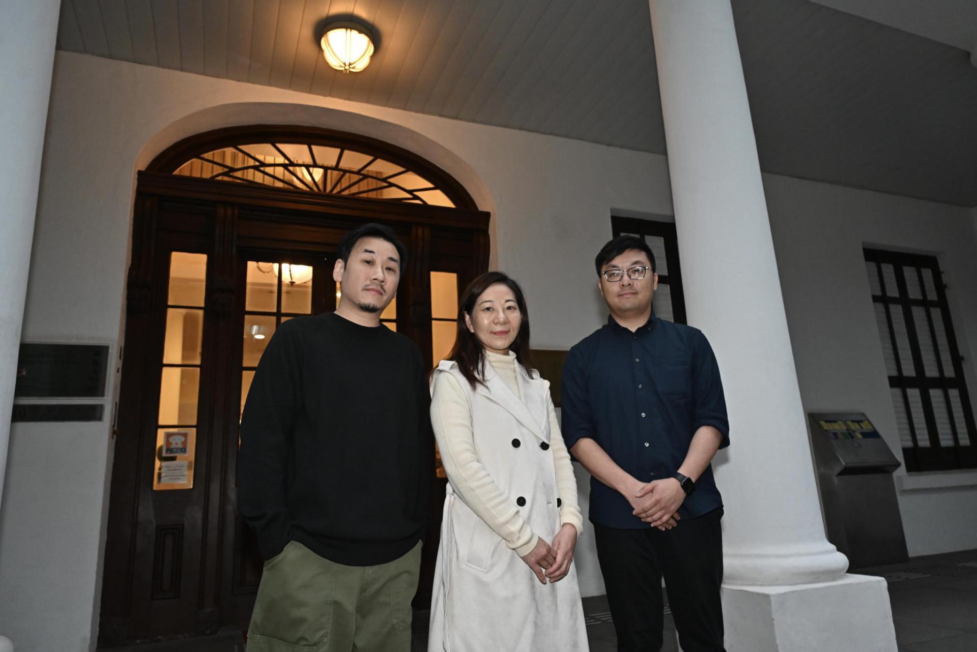 The Flagstaff House Museum of Tea Ware, in celebration of its 40th anniversary, will host a series of activities and exhibitions. Photo shows (from left) representative from art group DBIS Steven Kwan; the Curator of the Hong Kong Museum of Art (Chinese Antiquities), Ms Bernadette Mok; and representative from art group XRT Henry Lam.