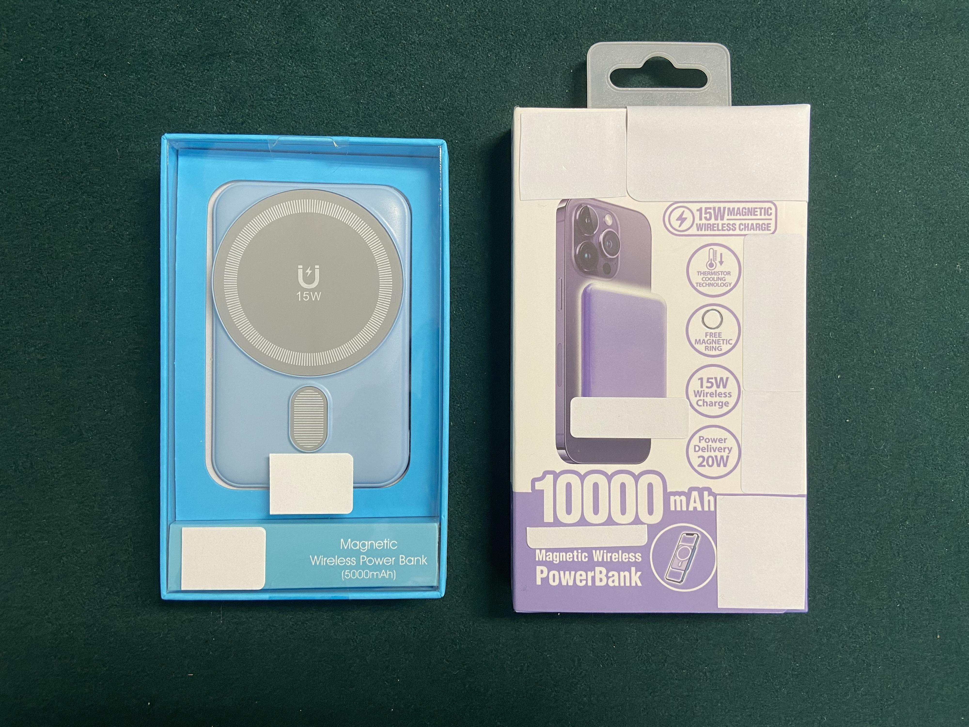 Hong Kong Customs today (November 26) alerted members of the public to the potential thermal burn injury posed by two models of external power banks and advised them to stop using the products for safety's sake. Photo shows the external power banks concerned.