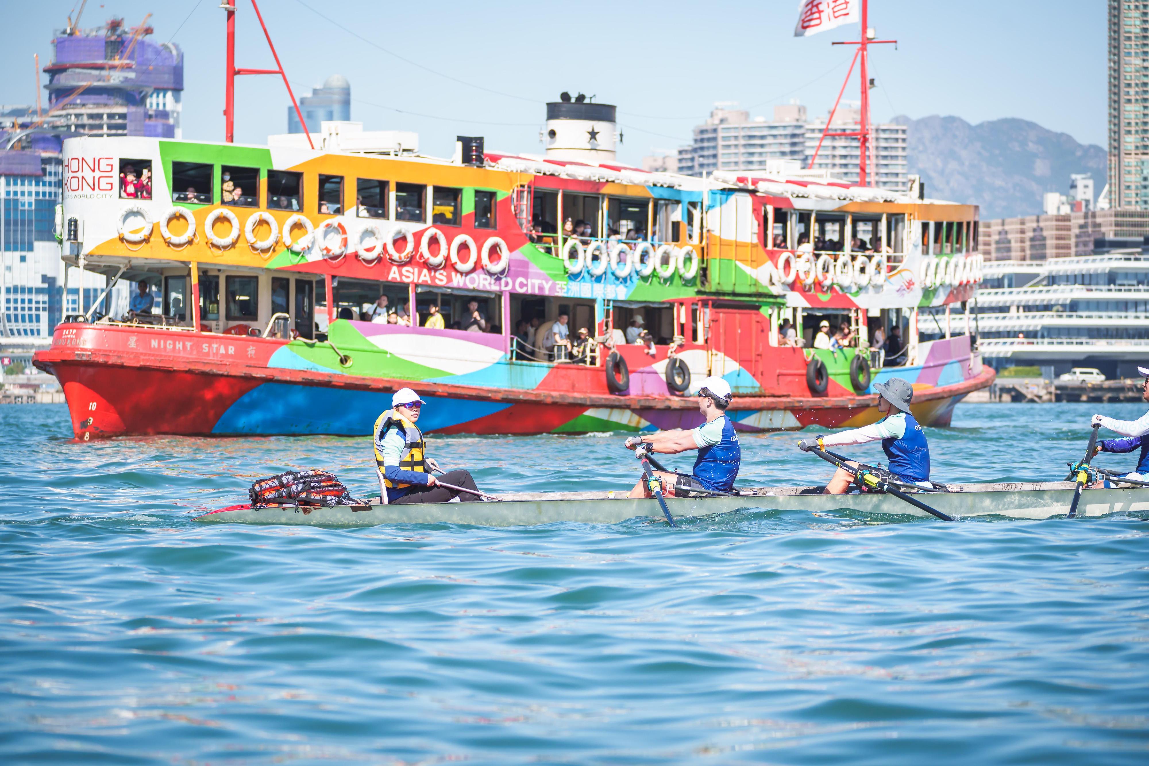 The BMW Around the Island Race for Coastal Rowing, held on November 30 and December 1, 2024, was successfully concluded. The event took place at the Victoria Harbour, bringing together over 400 participants from Hong Kong, the Mainland, New Zealand, South Africa, Singapore, the USA etc.