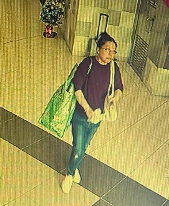 Leung Man-lee, aged 39, is about 1.53 metres tall, 50 kilograms in weight and of medium build. She has a round face with yellow complexion and long black hair. She was last seen wearing a dark red long-sleeved shirt, blue jeans, white shoes, a pair of glasses with dark colour rim, carrying a green recycle bag and a white handbag.