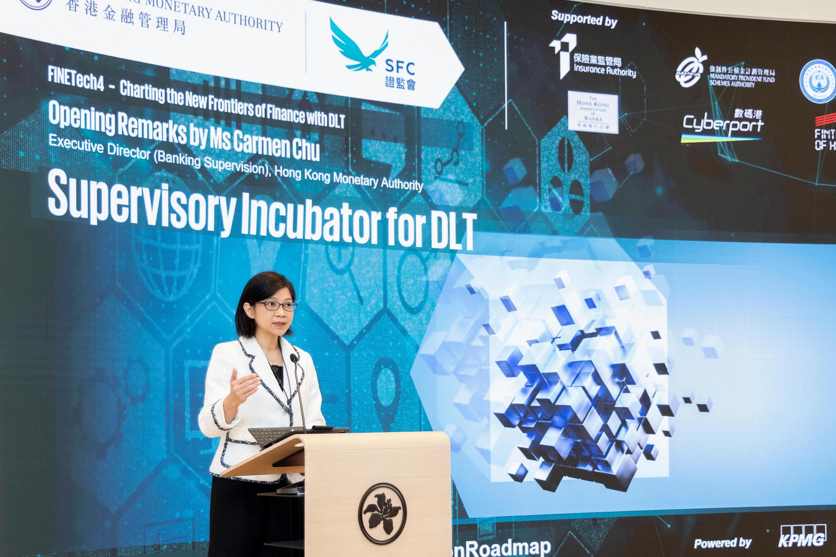 The Executive Director (Banking Supervision) of the Hong Kong Monetary Authority, Ms Carmen Chu, delivered her opening remarks today (January 8) at FiNETech4 where the new Supervisory Incubator for Distributed Ledger Technology was announced.