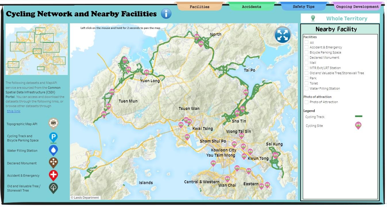 The "e-HongKongGuide" 2025 is available for free download today (January 23). Through the use of spatial data and statistics, the new interactive storytelling map promotes cycling and cycling safety, and introduces the ongoing development of the cycling network.
