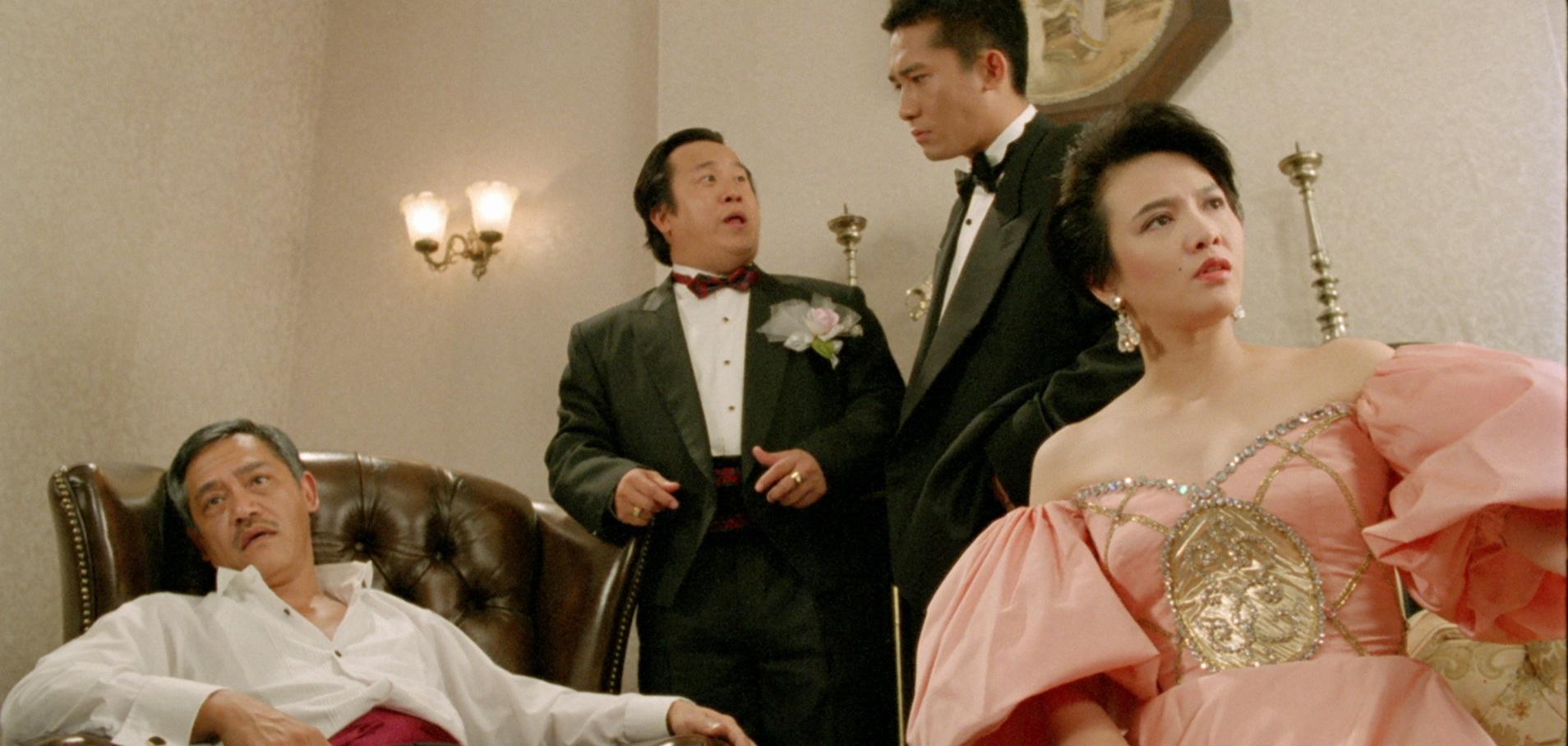 The Hong Kong Film Archive of the Leisure and Cultural Services Department will present a thematic screening programme, "Laughter Double Bill: Hong Kong Comedy Film Spectacular", from April 4 to May 11, showcasing the comedic highlights of master comedians from different eras while illustrating the evolution of Hong Kong comedy films. Photo shows a film still of "The Banquet" (1991). (Courtesy of Federation of Hong Kong Filmmakers)

