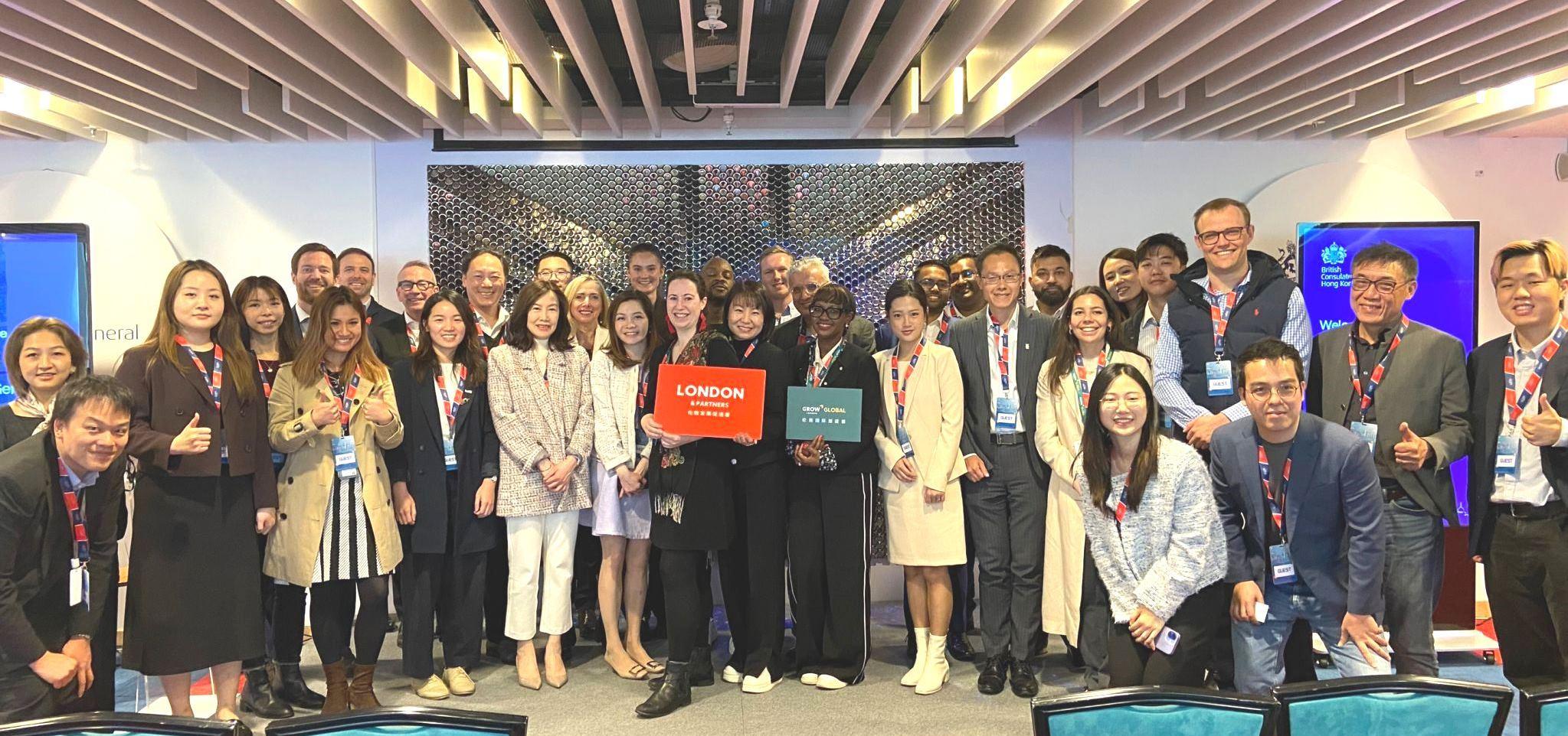Invest Hong Kong played a pivotal role in cohosting a dynamic United Kingdom (UK) delegation during the Tech Trade Mission to China 2025, fostering vital connections that will drive growth and collaboration between the UK and Hong Kong. Photo shows the delegates with key stakeholders at the British Consulate-General in Hong Kong.

