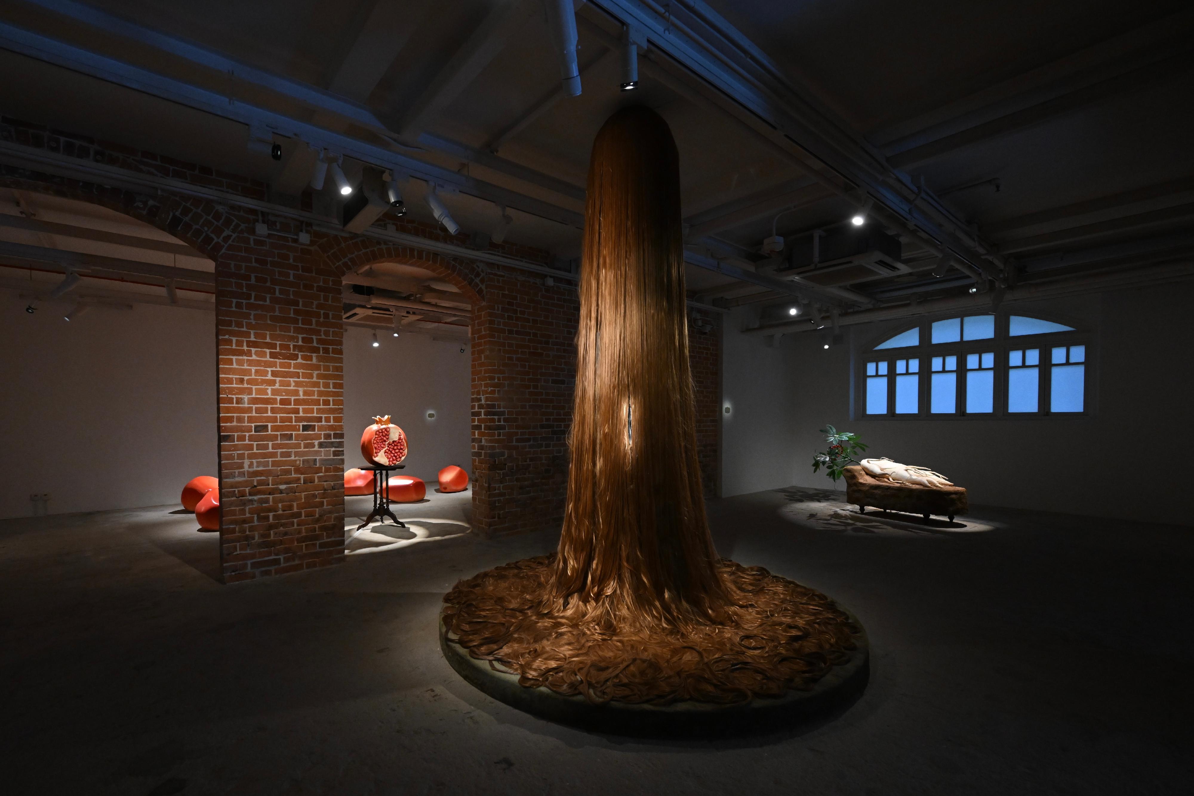 A new exhibition of the Oil Street Art Space (Oi!), "Oi! Spotlight: The Garden of Resemblances" by artist Phoebe Hui, will be on display from tomorrow (March 22) to August 31. Photo shows the gallery.