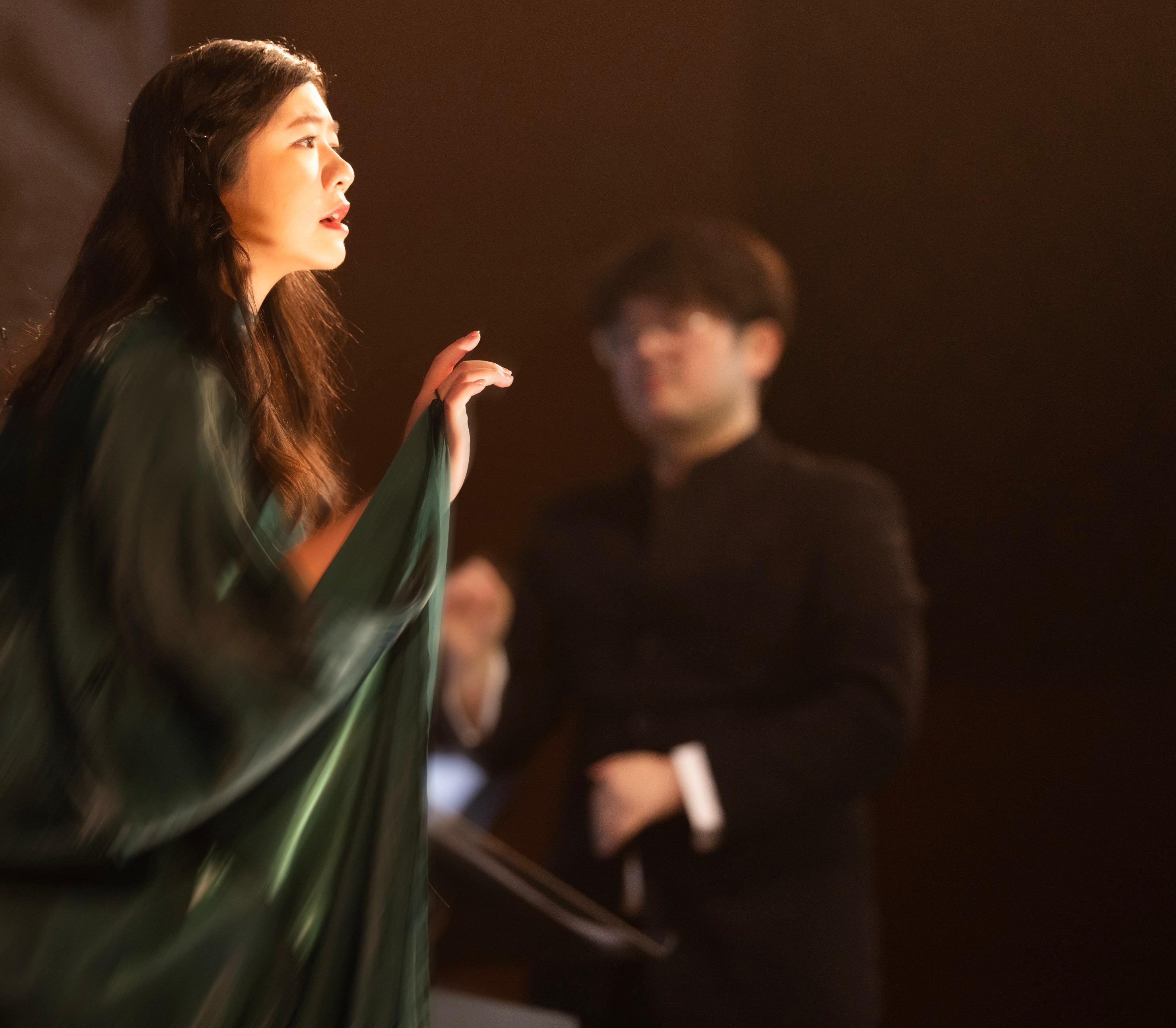 Ambassador for Cultural Promotion Tan Dun has lined up local young talents to perform at international performances. Photo shows soprano Candice Chung performing at the "Opera and Dance Theatre" programme of the 2024 Tan Dun Summer Music Festival in Qingdao on July 25, 2024. 