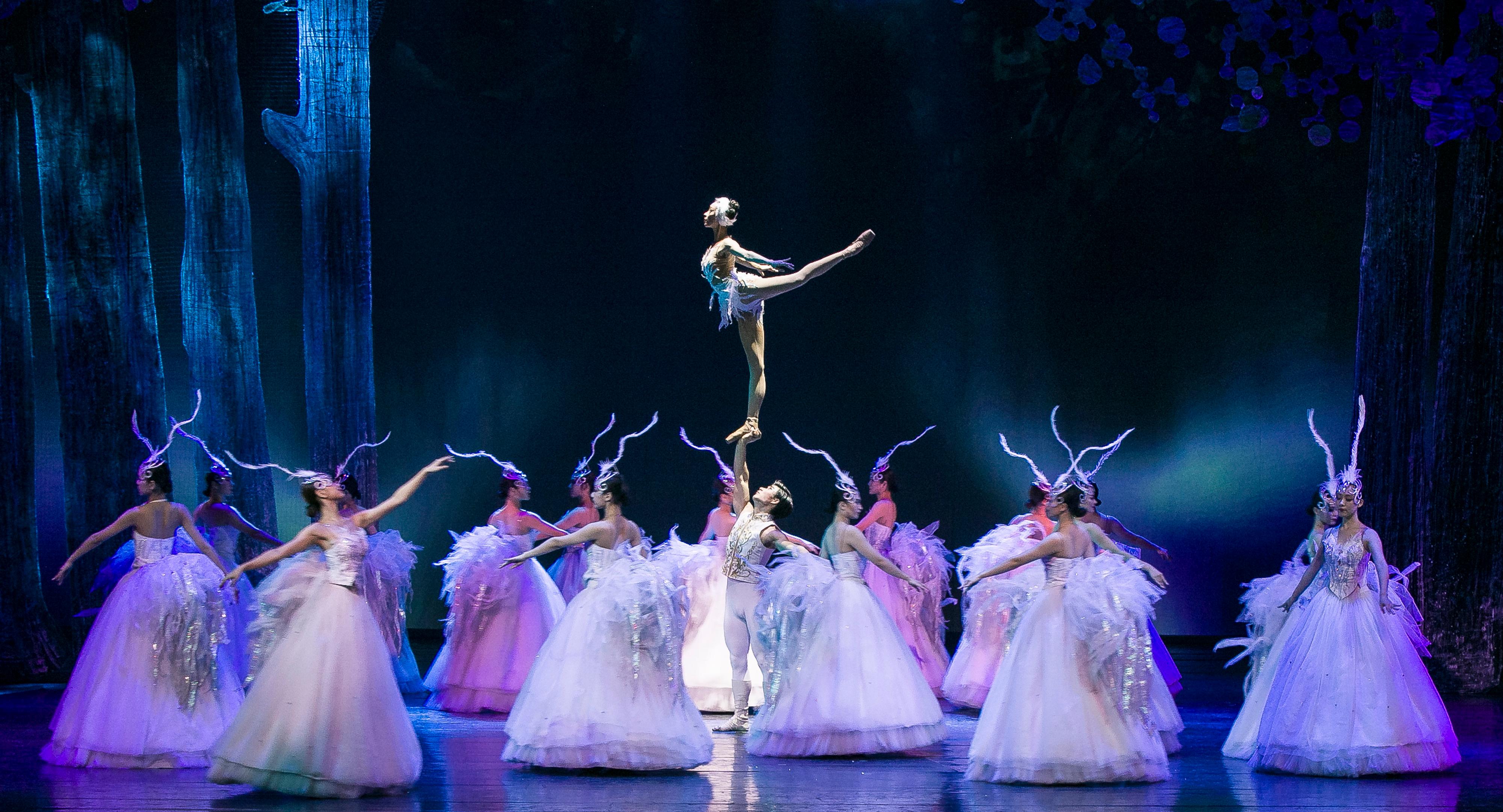 The Chinese Culture Festival 2025 will be held from June to September. Photo shows a scene from the Acrobatic Ballet "Swan Lake" by the Xi'an Acrobatic Troupe. 