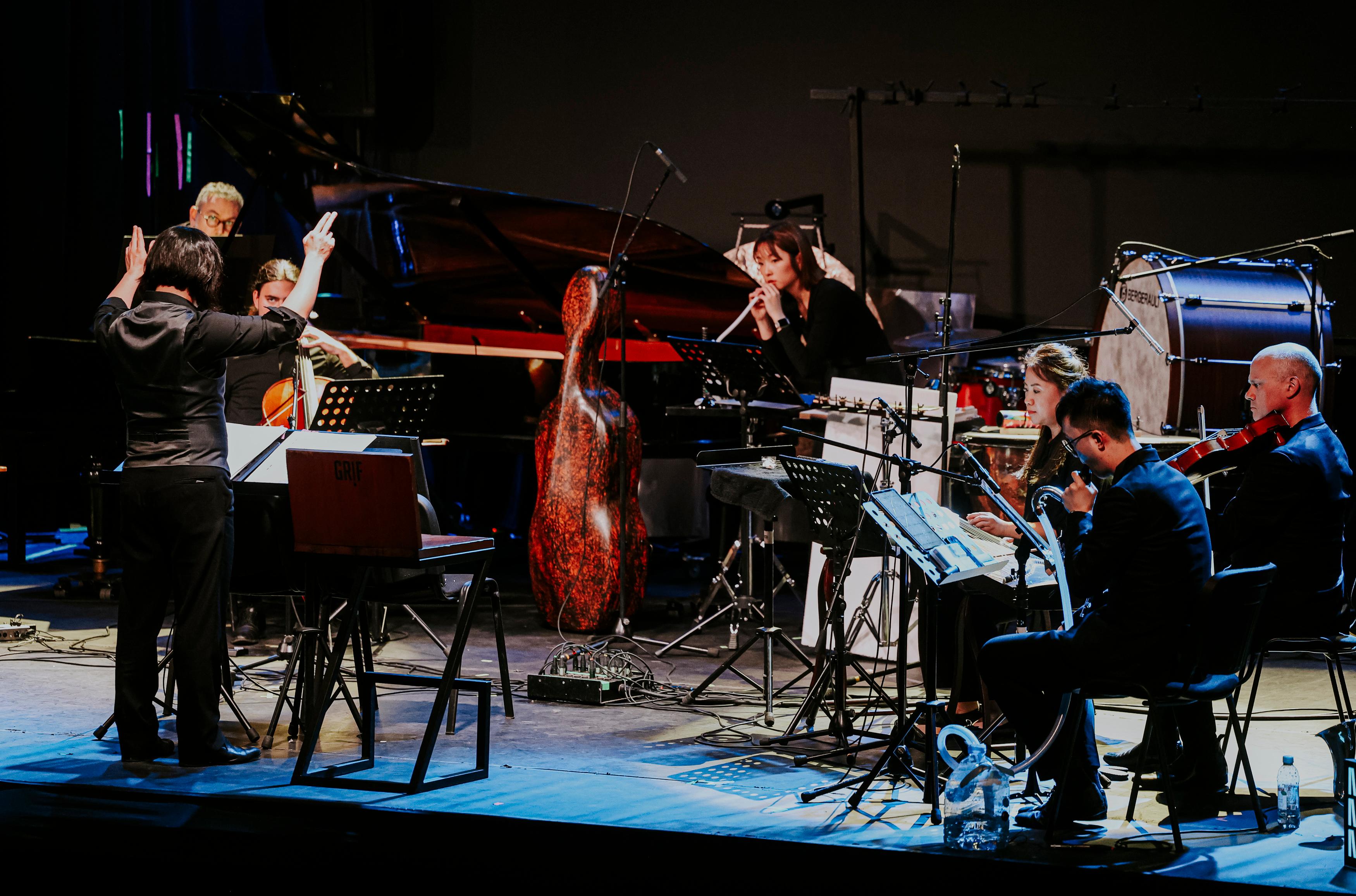 The Hong Kong Economic and Trade Office in Brussels supported the European tour of the Hong Kong New Music Ensemble (HKNME). Photo shows the HKNME performing at the Music Biennale Zagreb in Croatia on April 12 (Zagreb time).