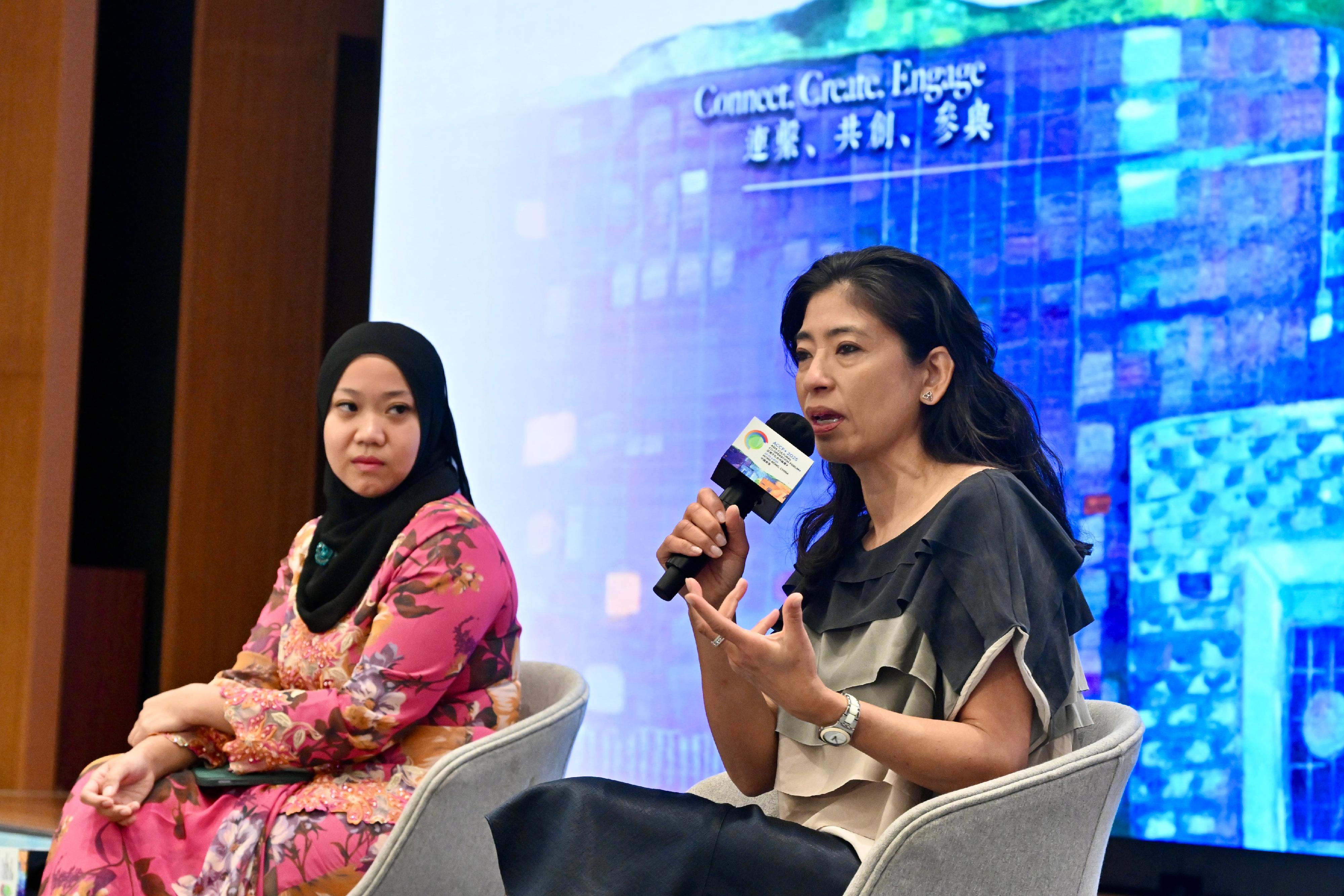 Guest speakers share their views and experiences at the Plenary on From Create to Engage: Arts for Everyone today (April 23).