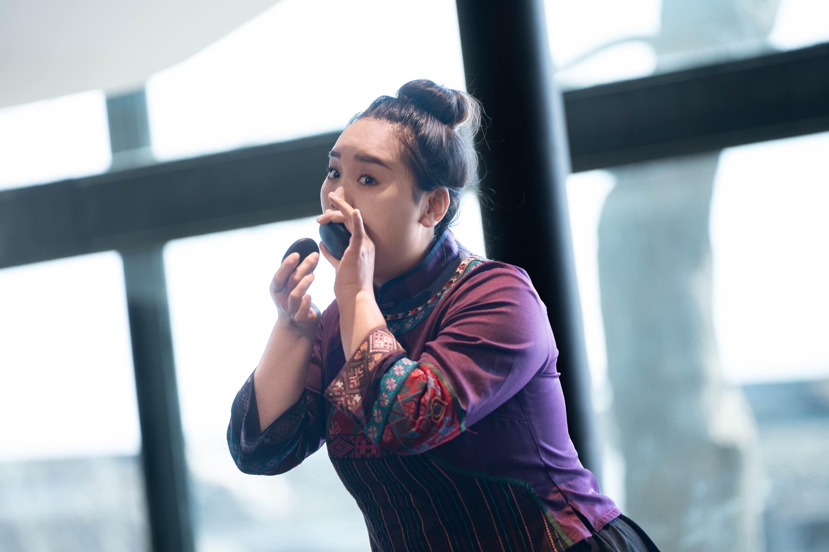 康樂及文化事務署主辦的「譚盾WE-音樂節」六月舉辦《湘西土家族女子打溜子樂團&香港女子打擊樂團音樂會》。圖示湘西土家族女子打溜子樂團。