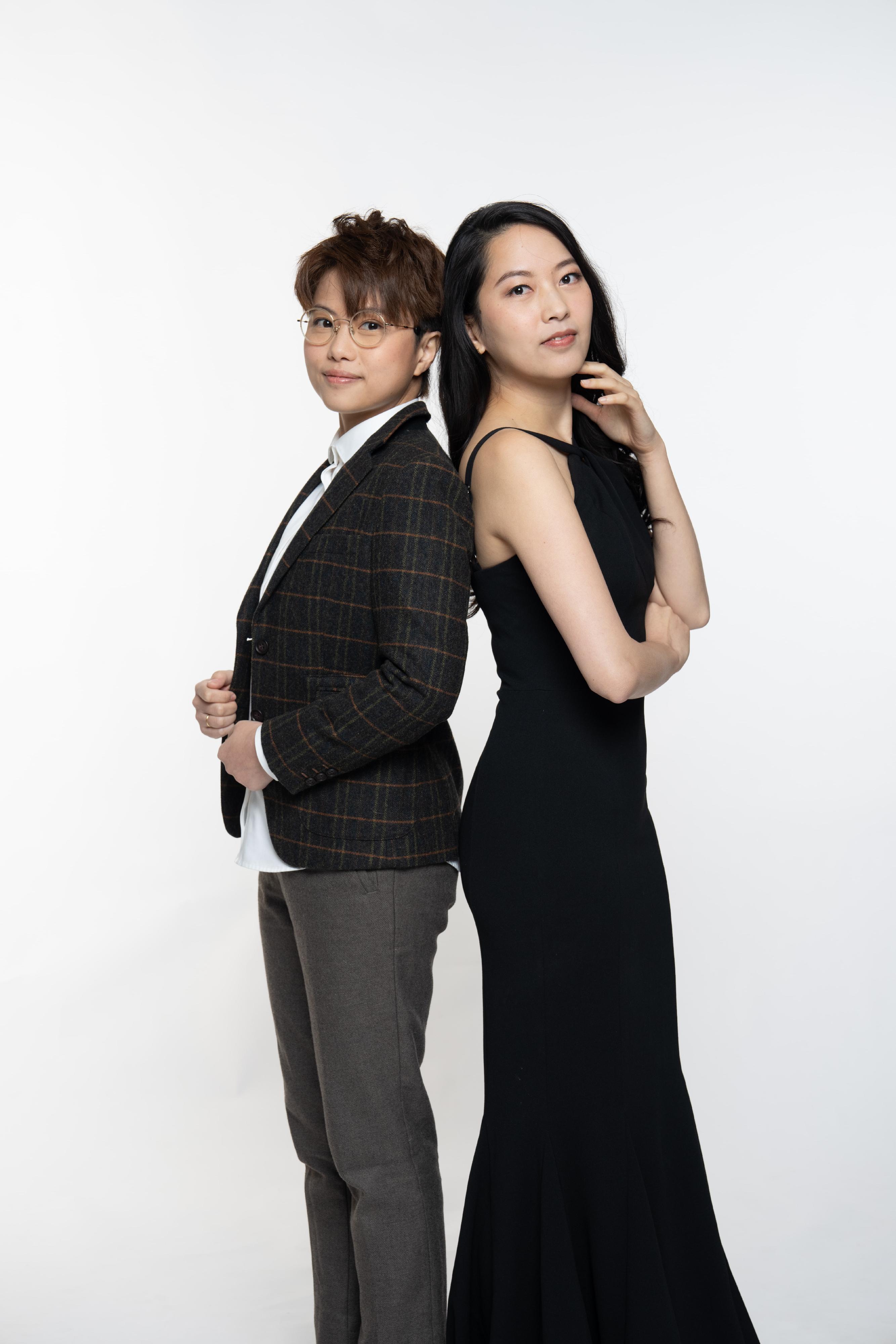The Leisure and Cultural Services Department's "Hong Kong Artists" Series 2025 will present the Violin Recital by Nina Wong in June. Photo shows violinist Nina Wong (left) and pianist Shelley Ng (right).
