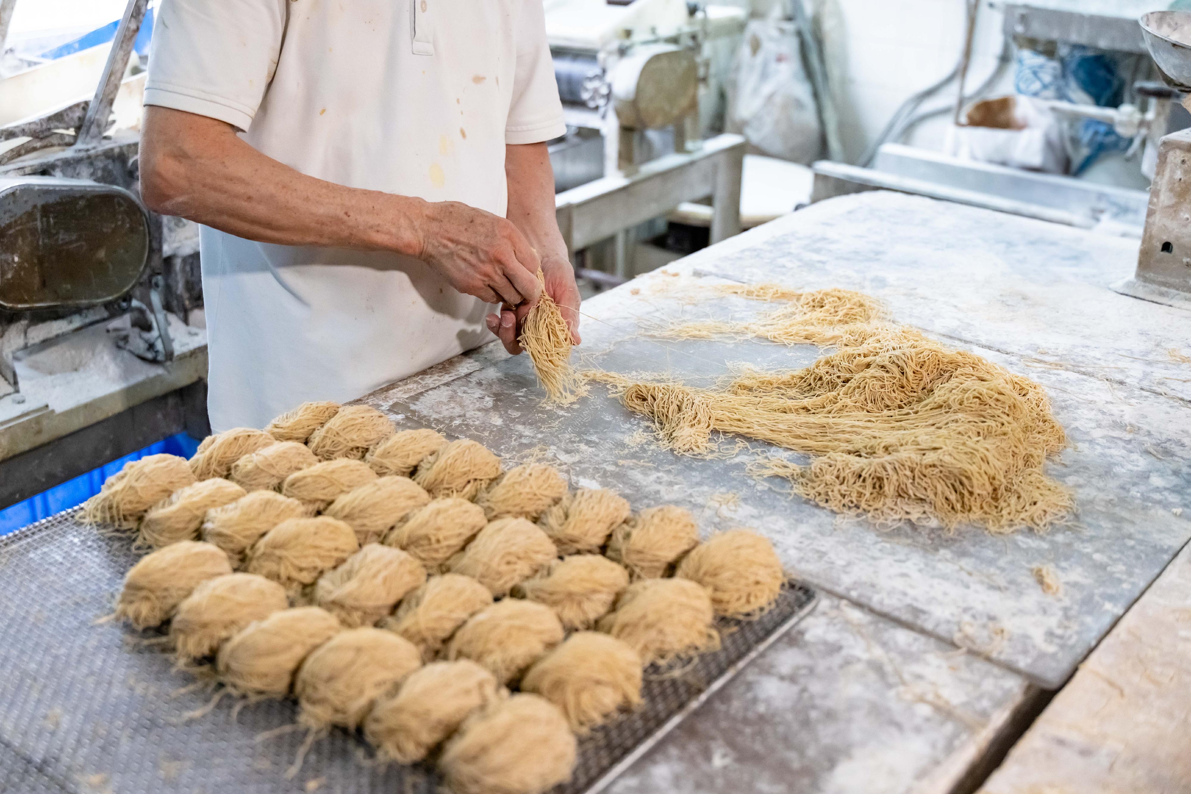 The Intangible Cultural Heritage Office of the Leisure and Cultural Services Department will launch the first Hong Kong ICH Month in June. Registration for the highlight programme, ICH Highlight Tours in six handpicked districts, will start on May 16. Photo shows the Noodles Making Technique.