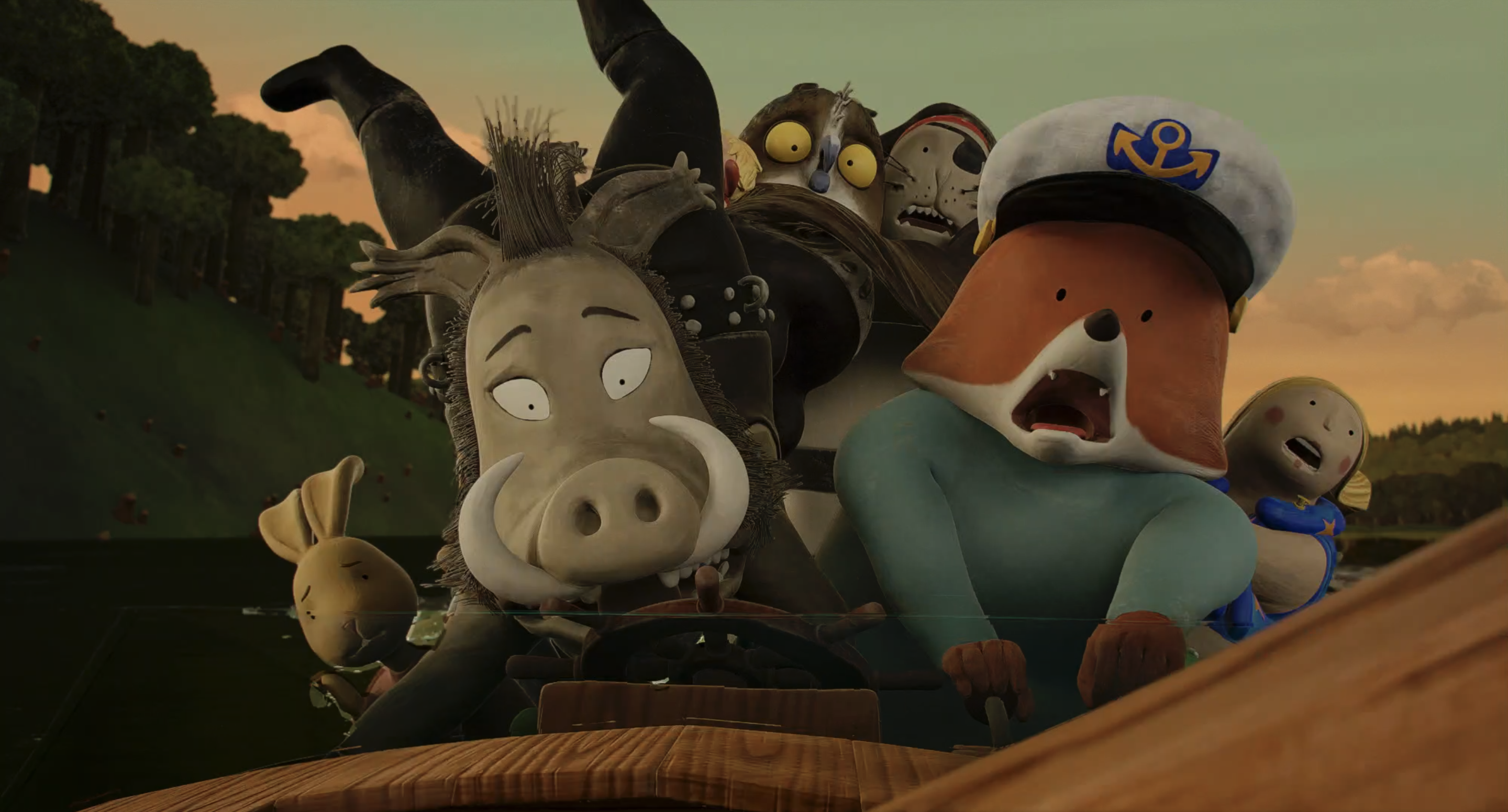The Film Programmes Office of the Leisure and Cultural Services Department will present the Summer Family Cine Fest from July 12 to August 16, offering over 40 fun-filled film screenings. The programme is one of the highlights of the International Arts Carnival. Photo shows a film still of "Fox and Hare Save the Forest" (2024). (©2024, Submarine)