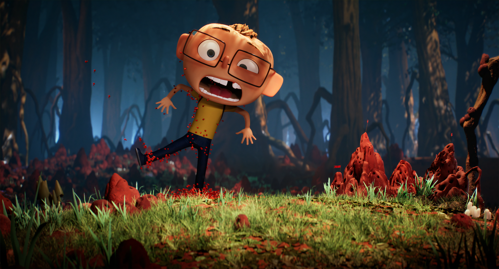 The Film Programmes Office of the Leisure and Cultural Services Department will present the Summer Family Cine Fest from July 12 to August 16, offering over 40 fun-filled film screenings. The programme is one of the highlights of the International Arts Carnival. Photo shows a film still of "Into the Wonderwoods" (2024). (©2024, Je Suis Bien Content)