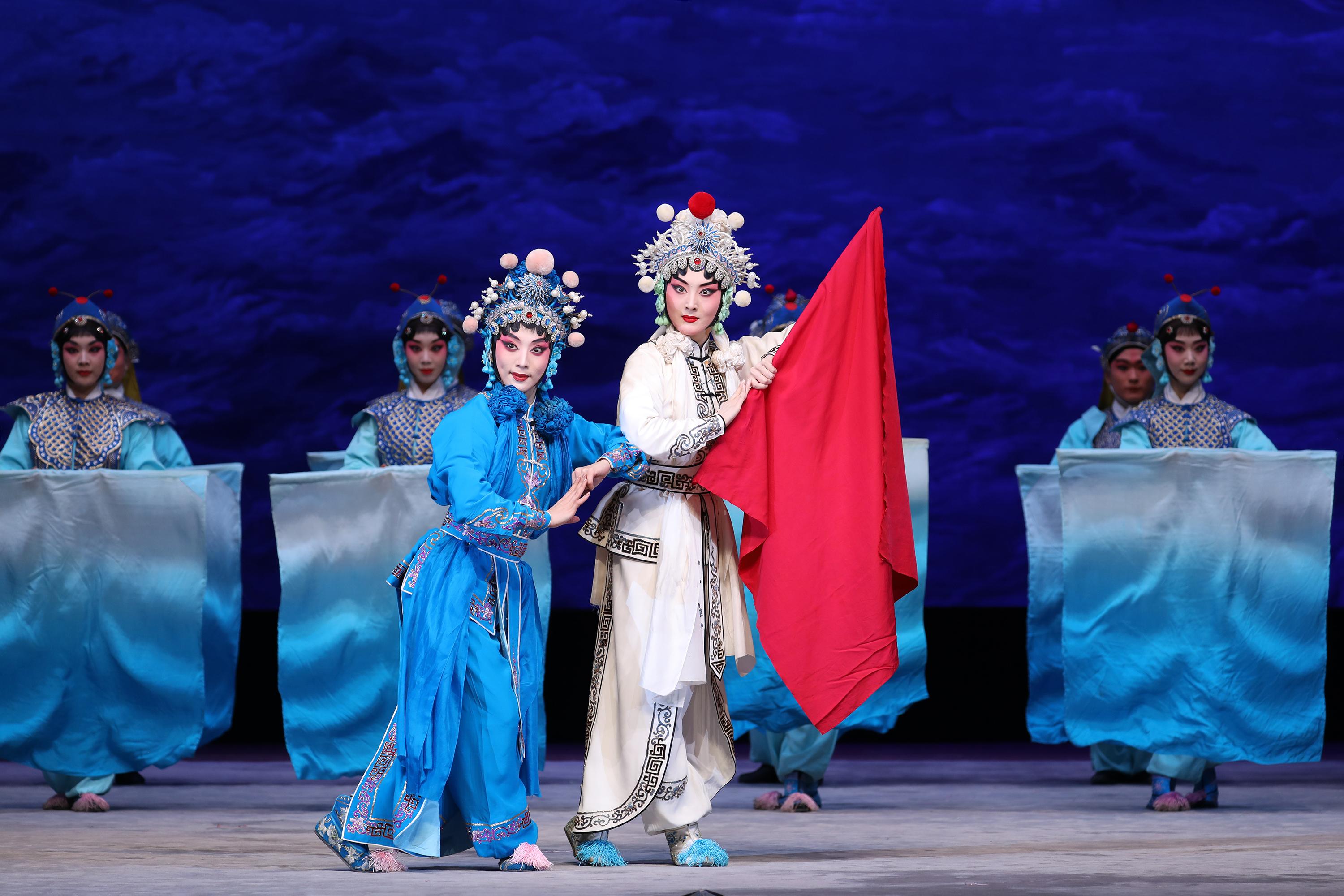 The China National Peking Opera Company will come to Hong Kong in June to present three performances for the Chinese Culture Festival 2025 organised by the Leisure and Cultural Services Department. Photo shows a scene from "The Legend of the White Snake".