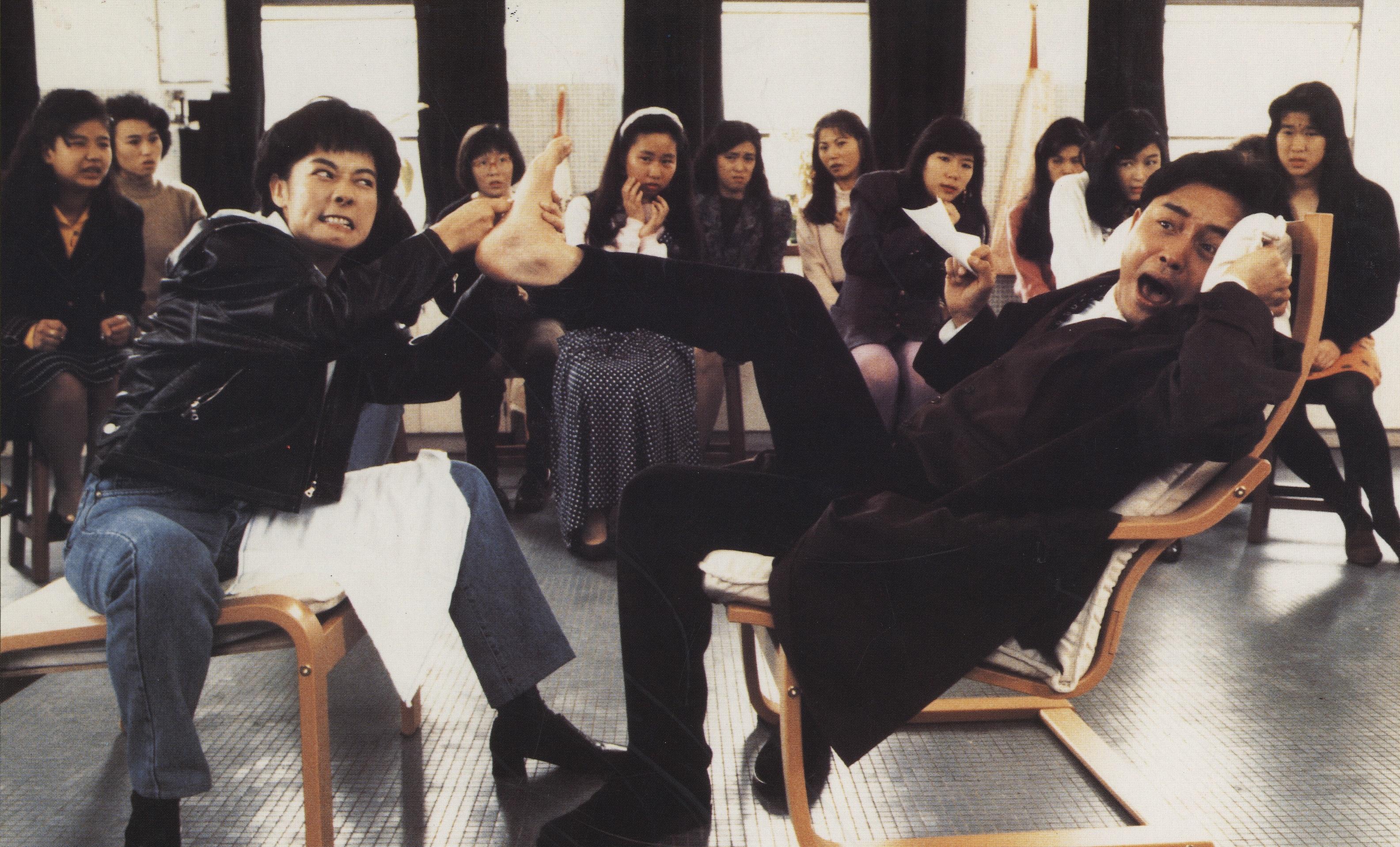 The Hong Kong Film Archive (HKFA) of the Leisure and Cultural Services Department will stage the exhibition "Legends of HK Film Comedies, 1980s and 1990s" at the Exhibition Hall of the HKFA from May 30 to October 19, showcasing the unique charisma of Hong Kong comedy films for visitors to savour the joyful moments produced. Photo shows a film still from "All's Well End's Well" (1992). (Courtesy of Mandarin Motion Pictures)