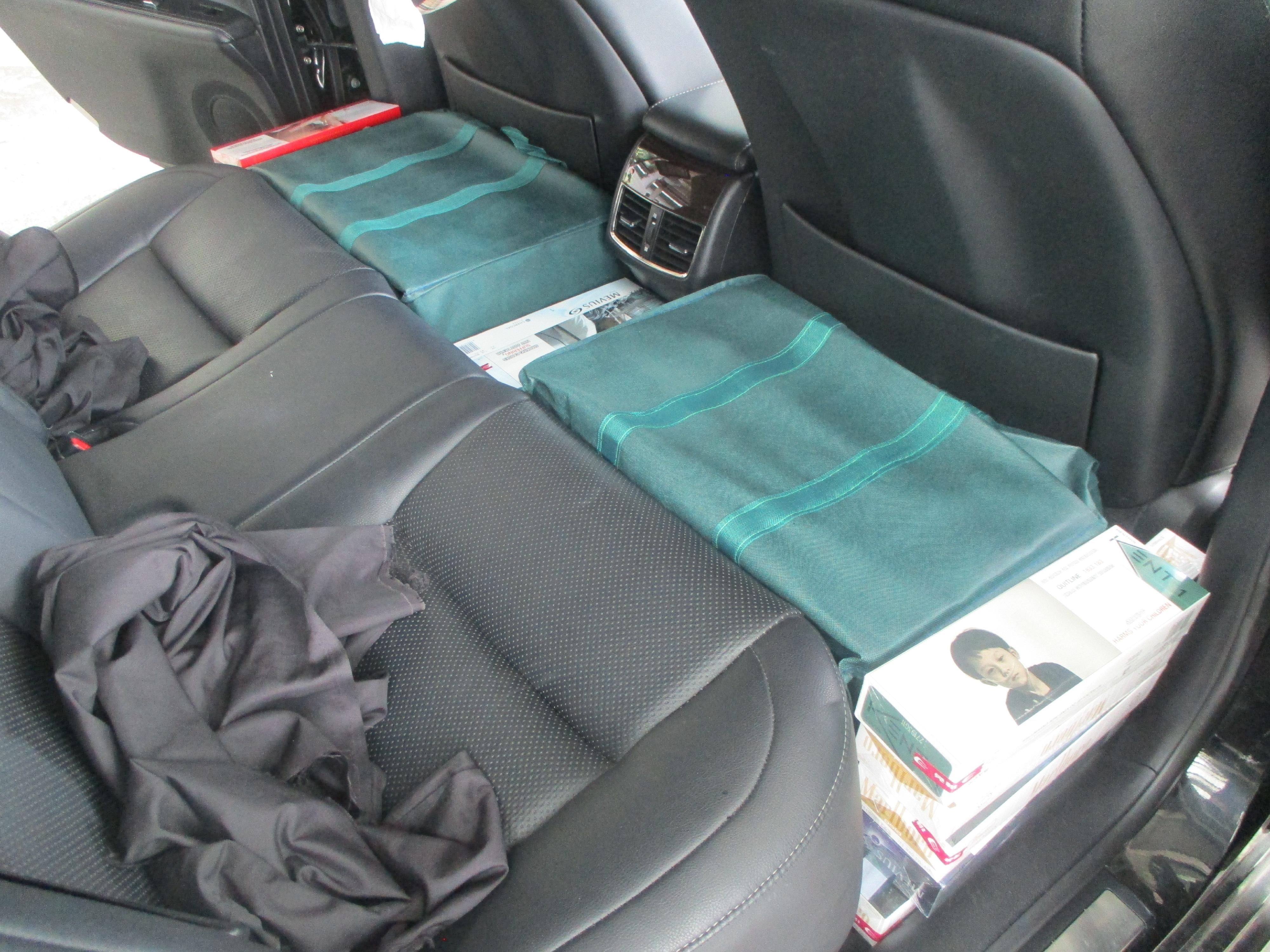 A 58-year-old man was sentenced to eight months' imprisonment at the West Kowloon Magistrates' Courts today (May 30) for importing duty-not-paid cigarettes, in contravention of the Dutiable Commodities Ordinance. Photo shows the suspected duty-not-paid cigarettes concealed in the rear passenger seats of the man's vehicle.