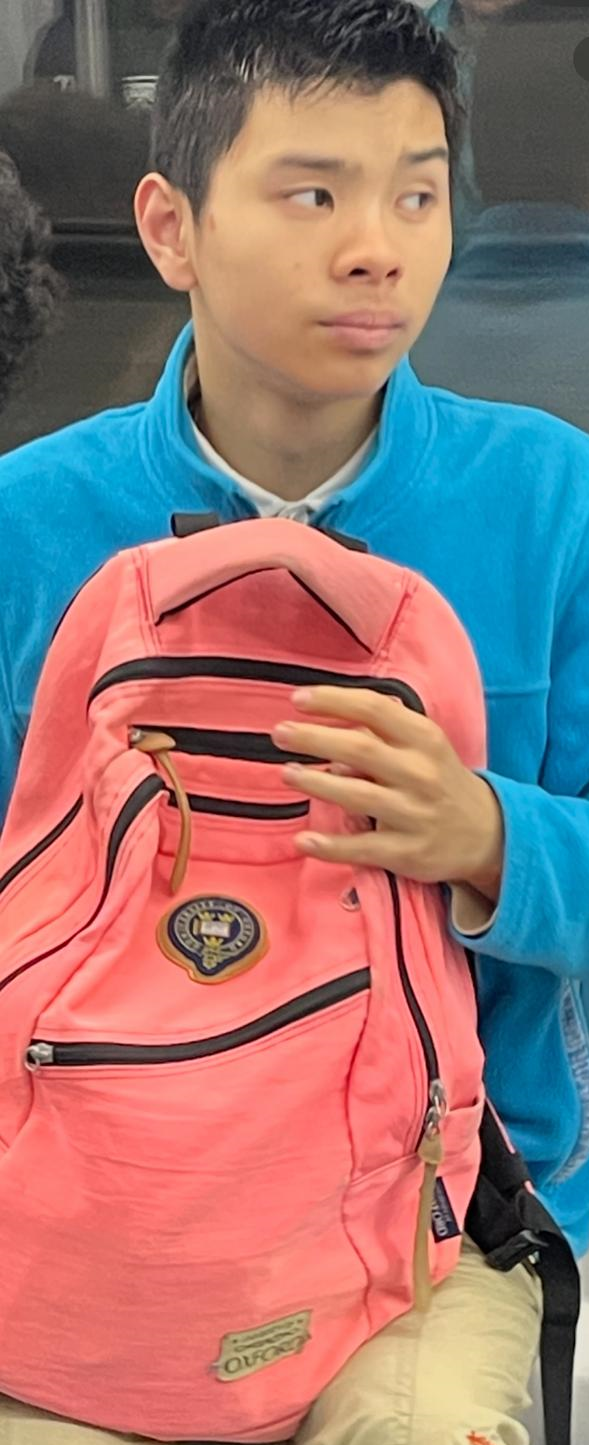 Cho Tik-laam, Ambrose, aged 17, is about 1.7 metres tall, around 52 kilograms in weight and of thin build. He has a pointed face with yellow complexion and short black hair. He was last seen wearing a black T-shirt, green camouflage shorts, blue shoes and carrying a pink rucksack.