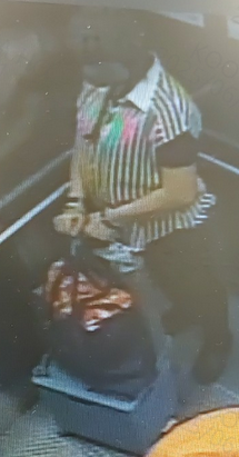 Tsui Yiu-ling, aged 56, is about 1.65 metres tall, 60 kilograms in weight and of medium build. She has a pointed face with yellow complexion and short black hair. She was last seen wearing a red and white striped short-sleeved shirt, black trousers, a grey cap, a grey mask, carrying a blue bag and a blue shopping cart.