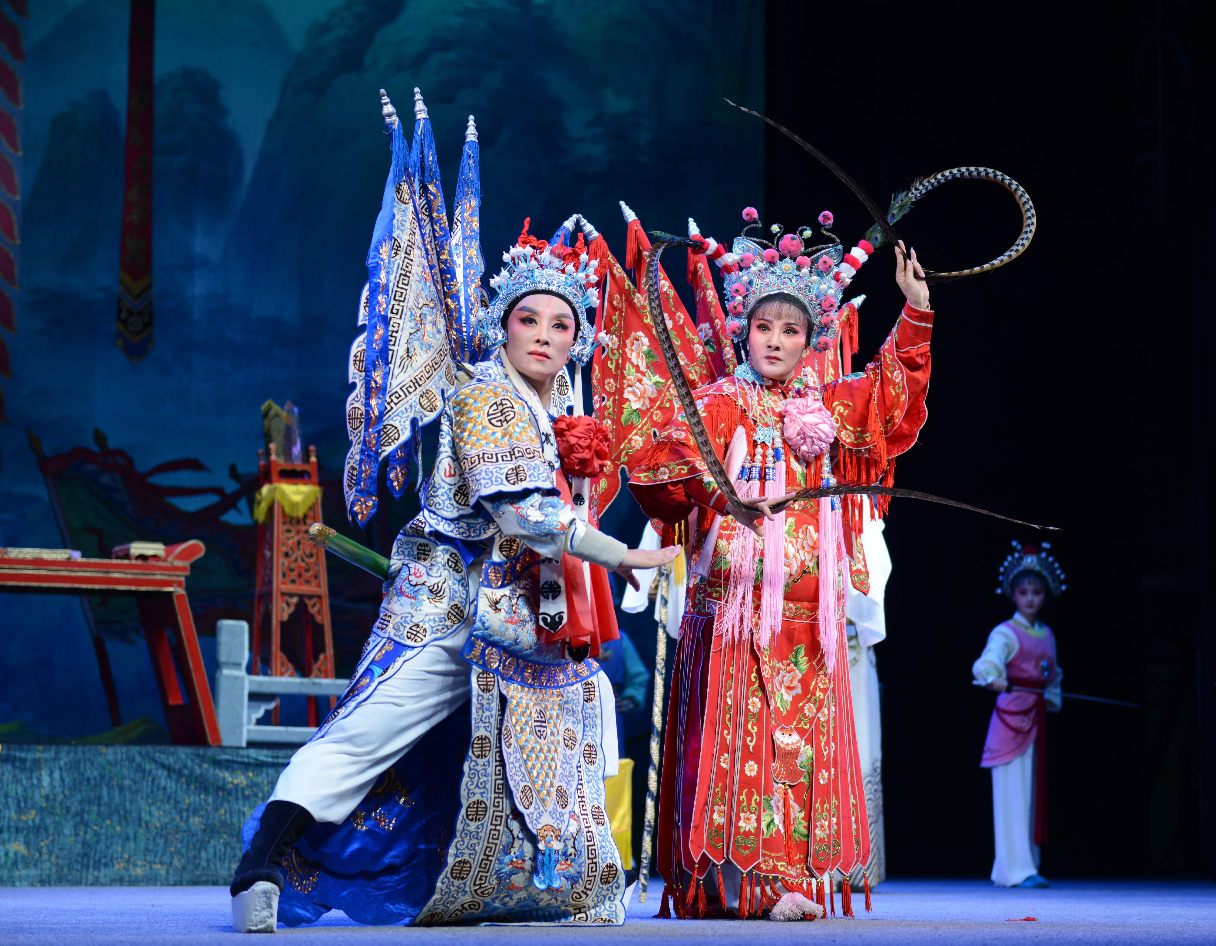 The Xiaobaihua Yue Opera Troupe of Shaoxing will present three classic Yue opera performances for the Chinese Culture Festival 2025 in July. Photo shows a scene from "Mu Guiying Takes Command".
