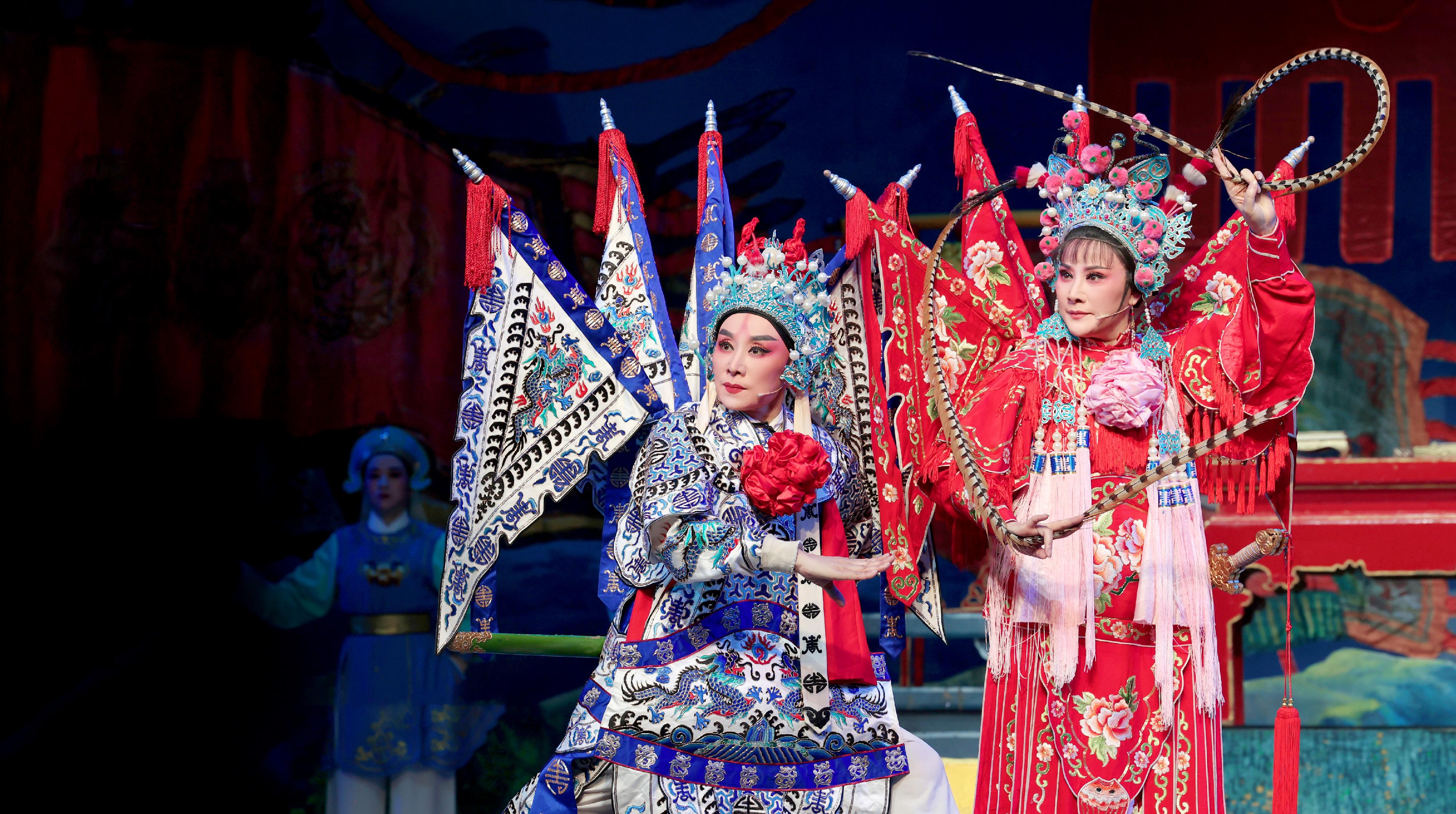 The Xiaobaihua Yue Opera Troupe of Shaoxing will present three classic Yue opera performances for the Chinese Culture Festival 2025 in July. Photo shows a scene from "Mu Guiying Takes Command".
