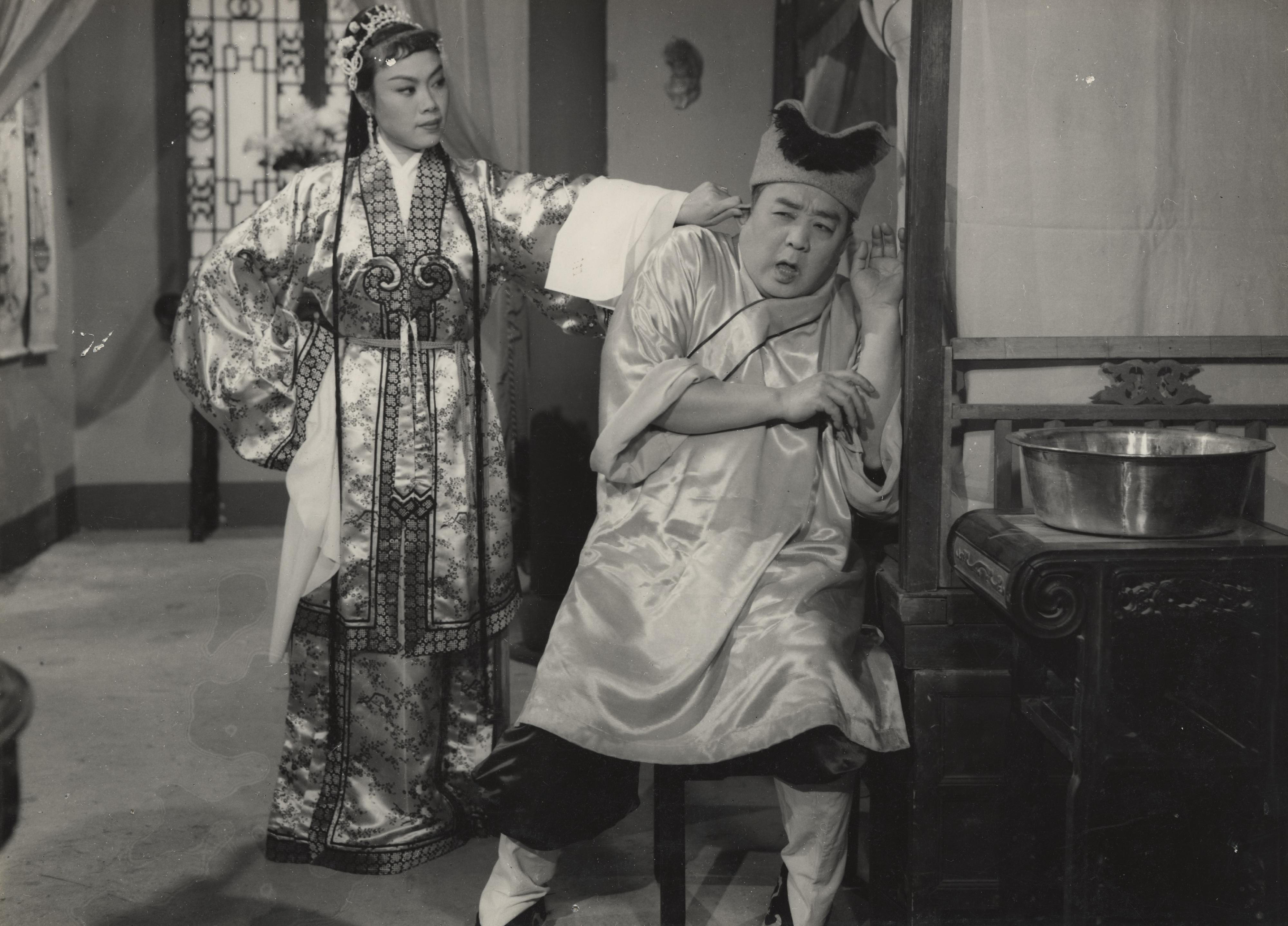 To commemorate the 100th anniversary of the birth of acclaimed Cantonese opera virtuoso Fung Wong Nui, the Hong Kong Film Archive of the Leisure and Cultural Services Department will present "Phoenix on the Silver Screen - A Centenary Tribute to Fung Wong Nui" as part of its screening series "Morning Matinee" from August 1 to October 31, featuring 16 classic films starring her. Photo shows a film still from "Henpecked Husband" (1957). (Courtesy of Cathay-Keris Films Pte Ltd)
