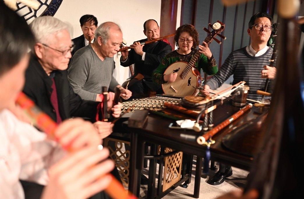 The Shanghai Xuhui Chiangqiao Jiangnan Silk and Bamboo Ensemble will make its Hong Kong debut at the Chinese Culture Festival 2025 in August. Photo shows a performance scene of the ensemble.

