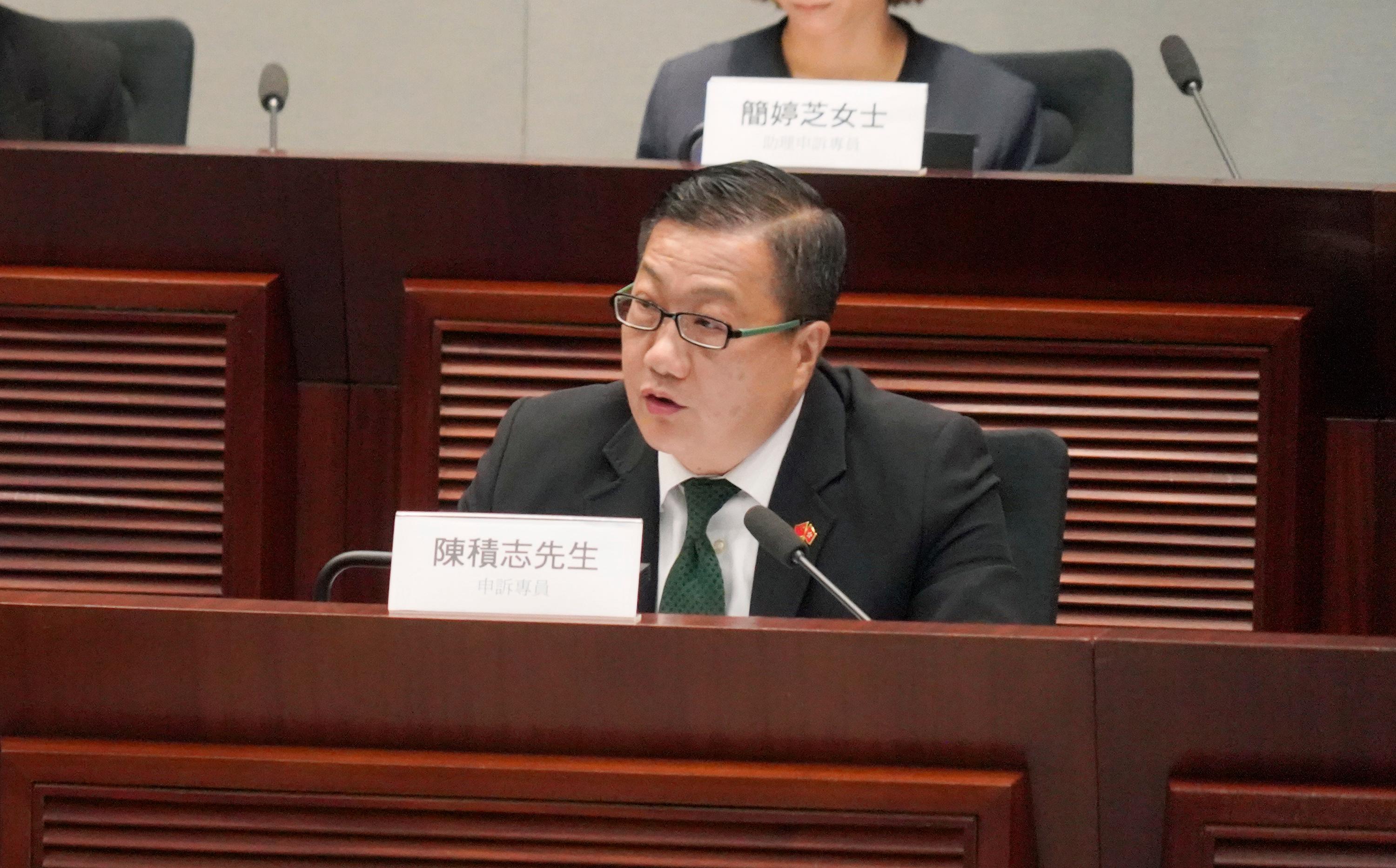 The Ombudsman, Mr Jack Chan, today (July 8) attended an annual meeting with the Legislative Council and briefed members on the progress and results of the Office of The Ombudsman's work in 2024-25.