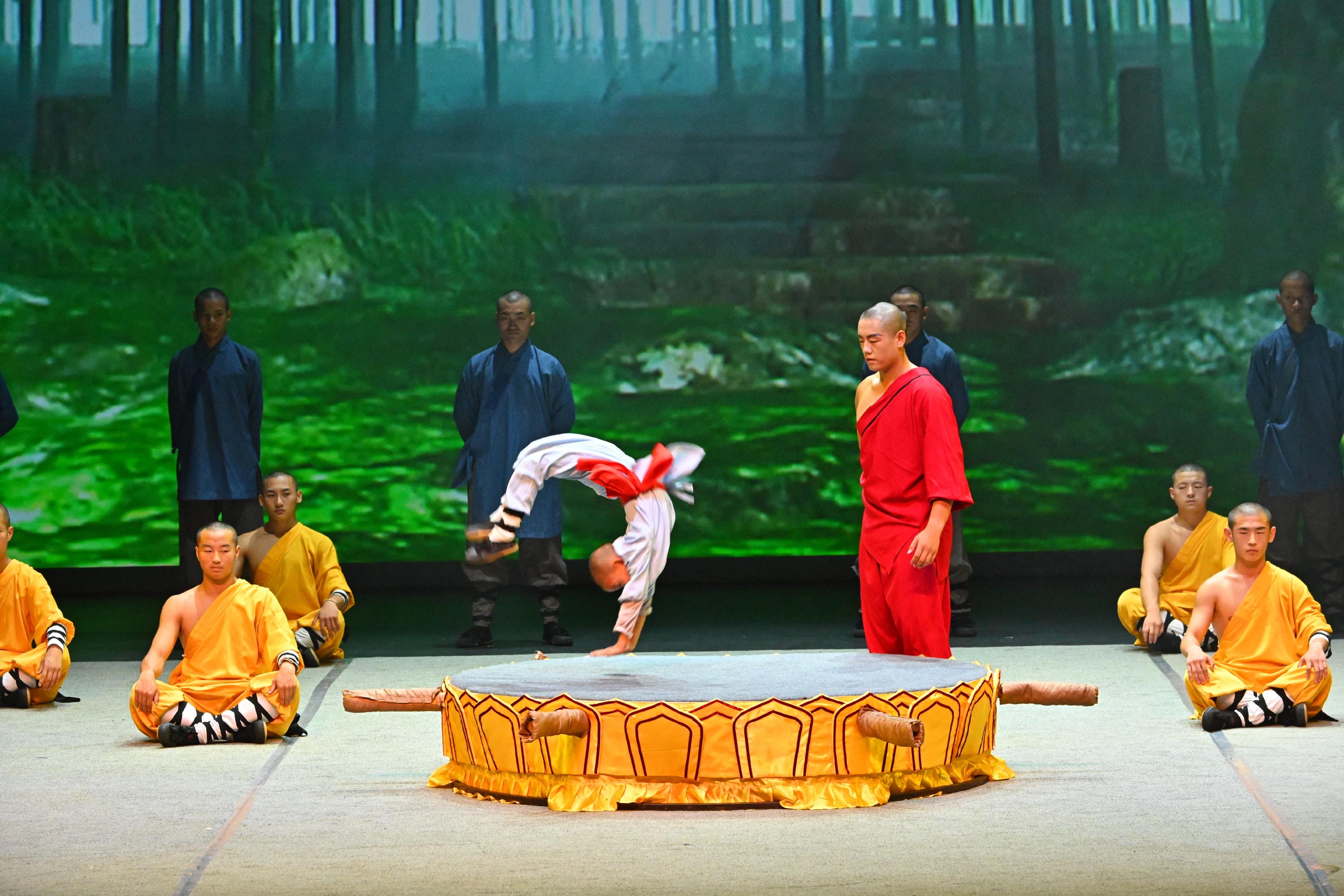 The celebrated Henan Provincial Shaolin Wushu Center will perform a martial arts theatre production, "Soul of Shaolin", from tomorrow (July 11) to July 13 to open the International Arts Carnival, a summer arts festival presented by the Leisure and Cultural Services Department.