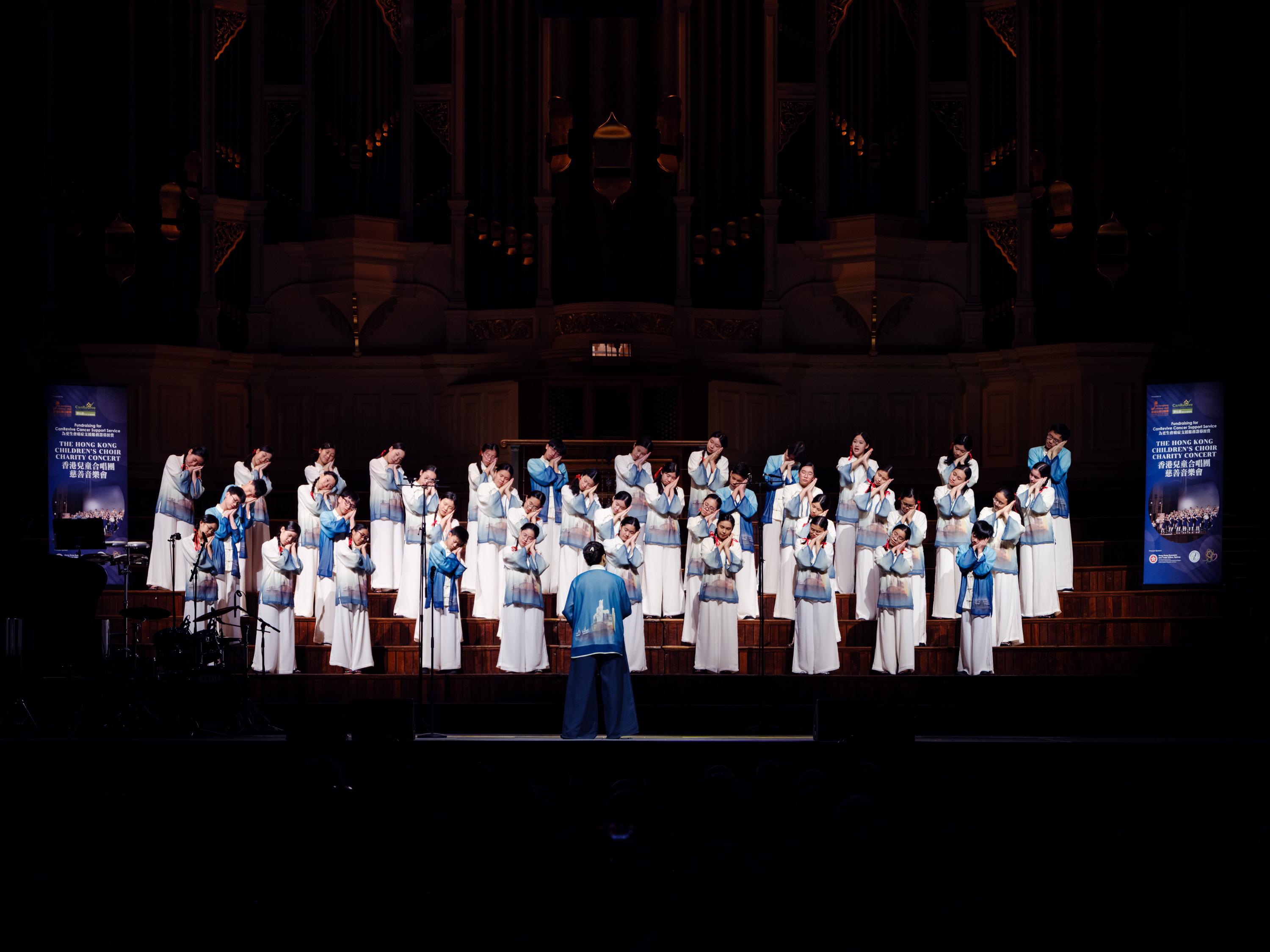 The Hong Kong Economic and Trade Office, Sydney supported the Hong Kong Children's Choir (HKCC) in presenting a series of performances and cultural exchange programmes across Australia and New Zealand in July to promote Hong Kong's vibrant art and culture scene and showcase the artistic excellence of Hong Kong's youth. Photo shows the HKCC performing at a charity concert at the Sydney Town Hall on July 9.