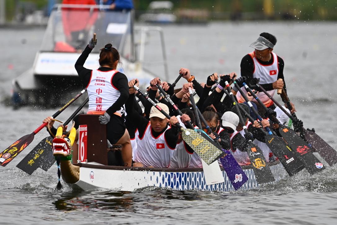 Dragon boat team from Hong Kong participated in the 17th International Dragon Boat Federation World Dragon Boat Racing Championships from July 14 to 20 (Berlin time).