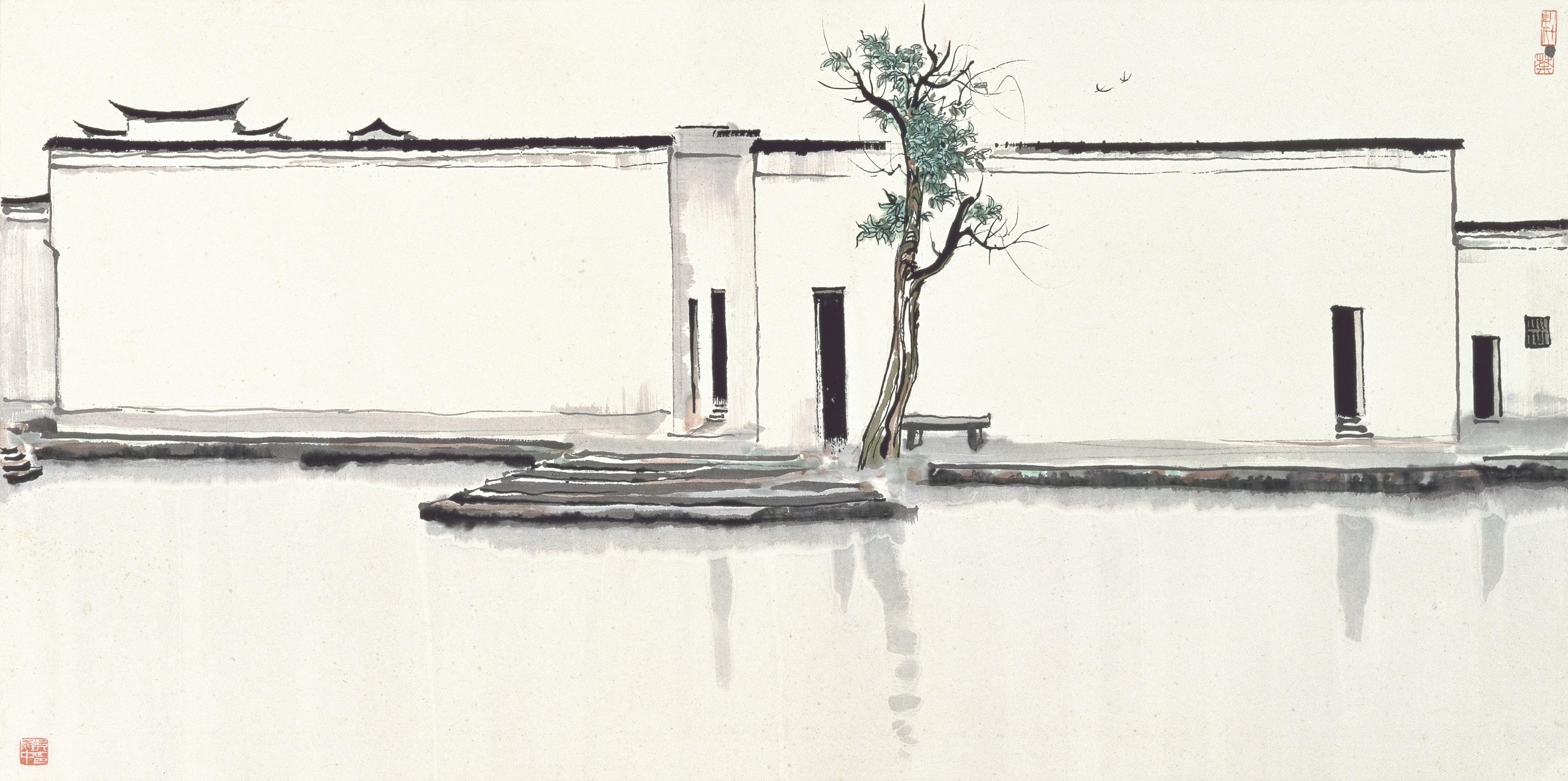 The Hong Kong Week 2025@Seoul will be held in Seoul, Republic of Korea, from September 26 to October 25. The pre-festival "Wu Guanzhong Art Sponsorship Overseas Exhibition Series: Wu Guanzhong: Between Black and White" will premiere tomorrow (July 25). Photo shows "Two Swallows", a painting by the great Chinese painter Wu Guanzhong (1919-2010).