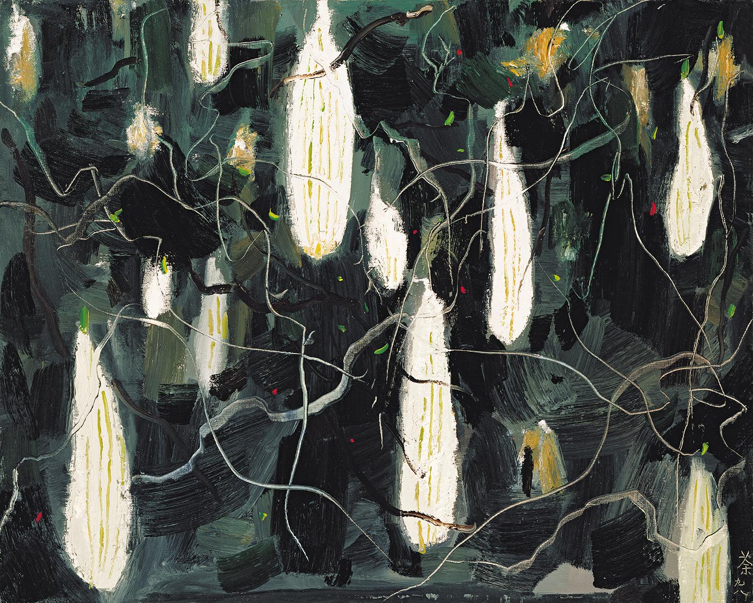 The Hong Kong Week 2025@Seoul will be held in Seoul, Republic of Korea, from September 26 to October 25. The pre-festival "Wu Guanzhong Art Sponsorship Overseas Exhibition Series: Wu Guanzhong: Between Black and White" will premiere tomorrow (July 25). Photo shows "Bitter Melon Homestead", a painting by the great Chinese painter Wu Guanzhong (1919-2010).