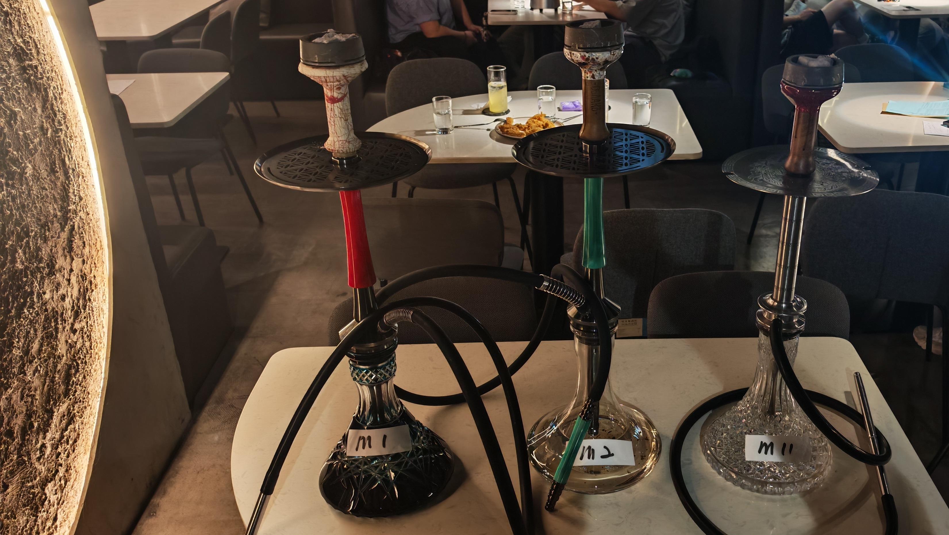 The Tobacco and Alcohol Control Office (TACO) of the Department of Health continued to clamp down on illegal waterpipe smoking in no smoking areas by conducting another enforcement operation, codenamed "Pipepurge", in Mong Kok last night (July 24) and officers issued a total of 11 fixed penalty notices. Photo shows the waterpipes seized by TACO officers during the operation.