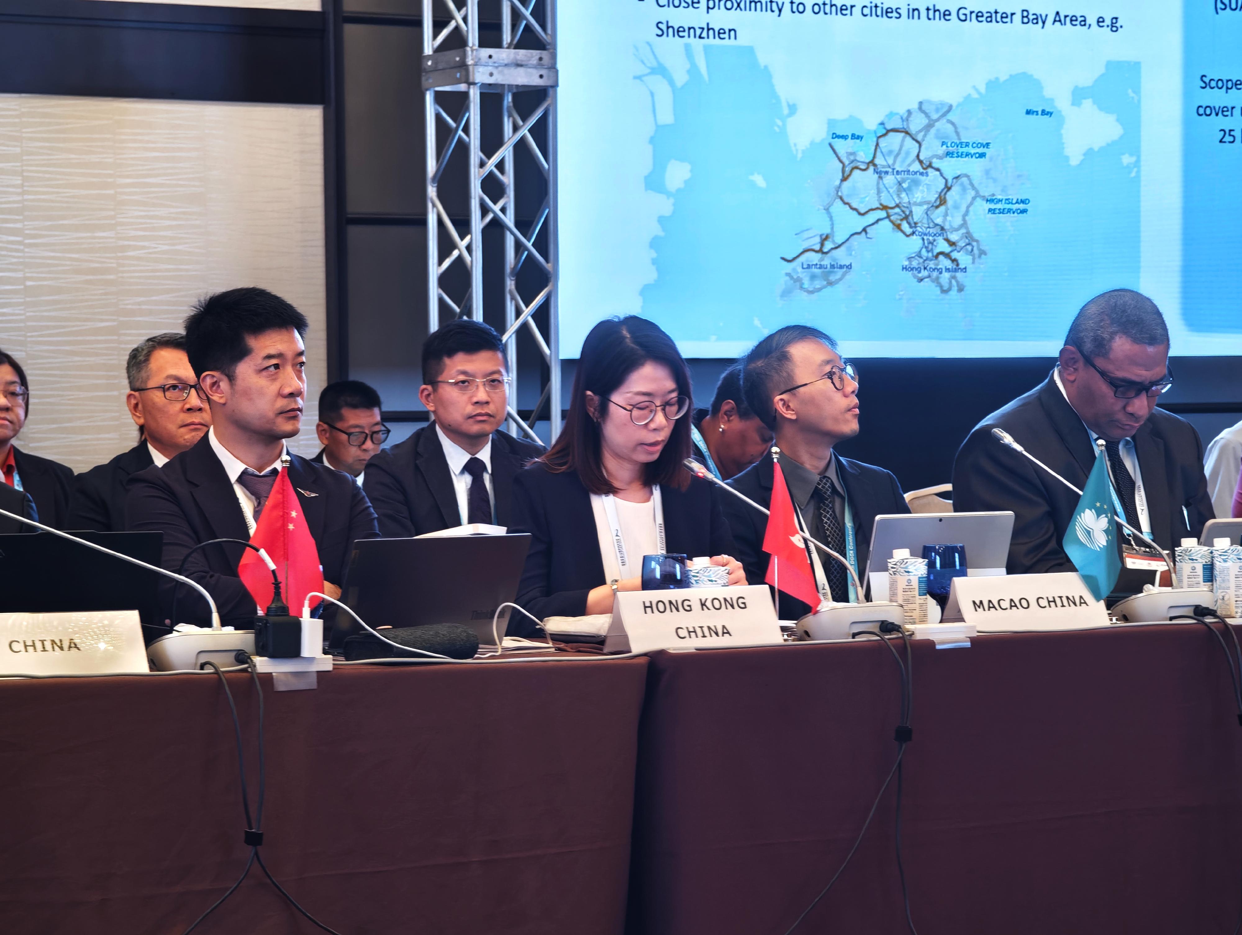 The 60th Conference of Directors General of Civil Aviation, Asia and Pacific Regions was held in Sendai, Japan, from July 28 to August 1. Photo shows a representative of the Civil Aviation Department (front row, second left) presenting a discussion paper themed "Development of Low-Altitude Economy".