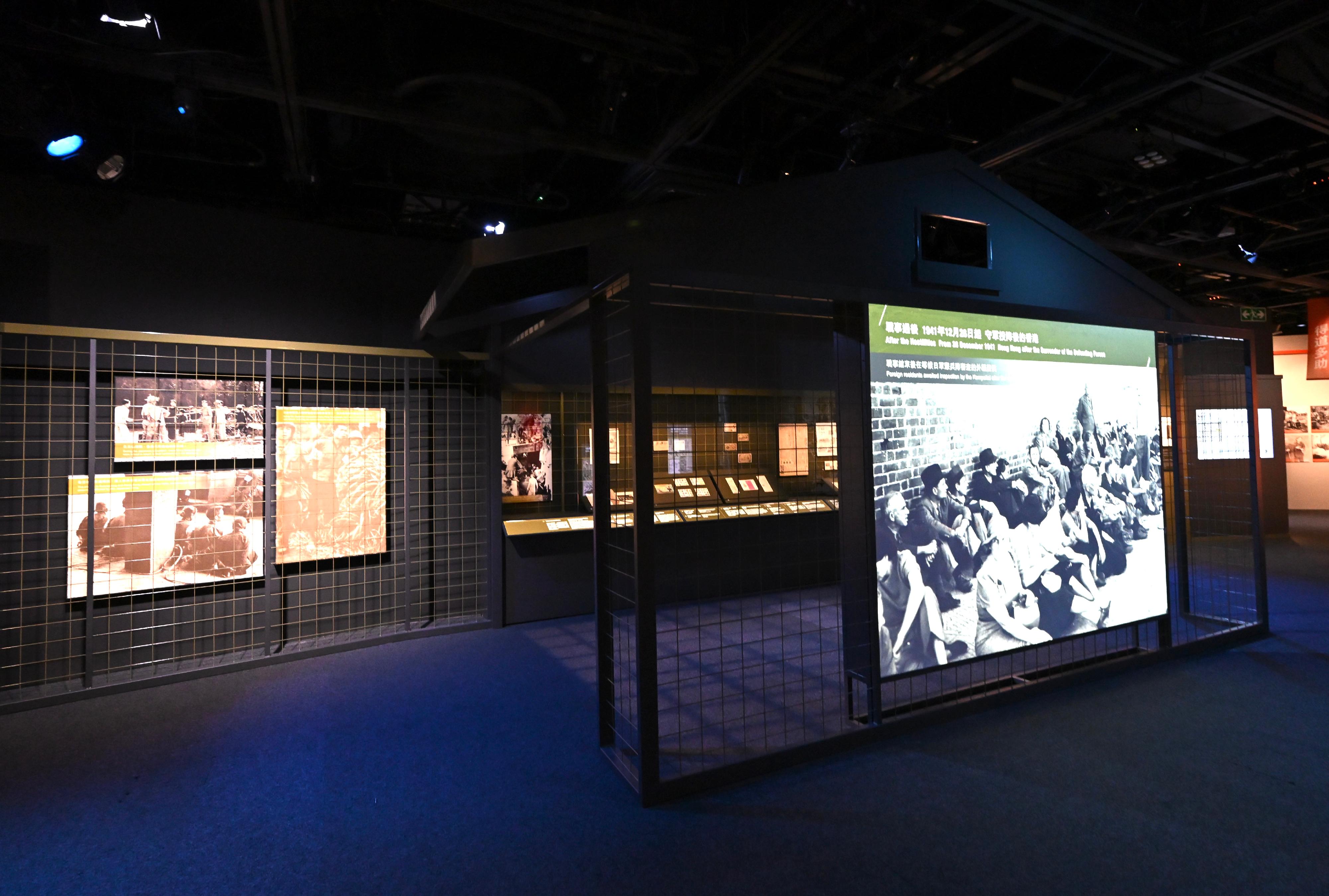 "The Hong Kong Jockey Club Series: United in Arms, Standing for Peace – 80th Anniversary of Chinese Victory in the War of Resistance Exhibition" will be staged at the Hong Kong Museum of History from tomorrow (August 27) until December 15. Photo shows a reconstructed scene of an internment camp during the Japanese occupation of Hong Kong.