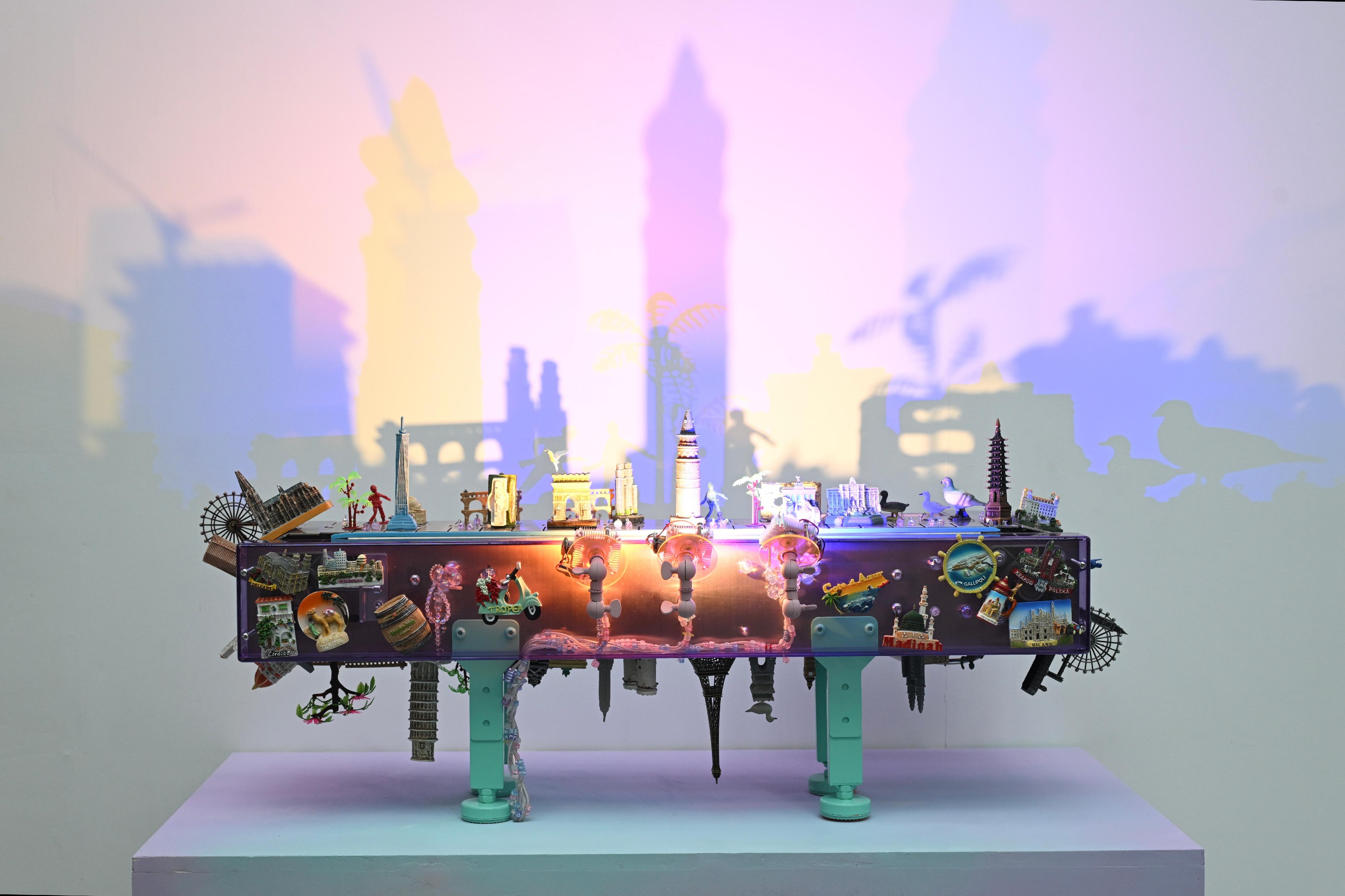 The Hong Kong Visual Arts Centre is staging the new exhibition "Mirage" from today (September 10), featuring two sets of new installation works created by Hong Kong artist Angela Yuen. Photo shows Yuen's artwork "City Styling Manual". 