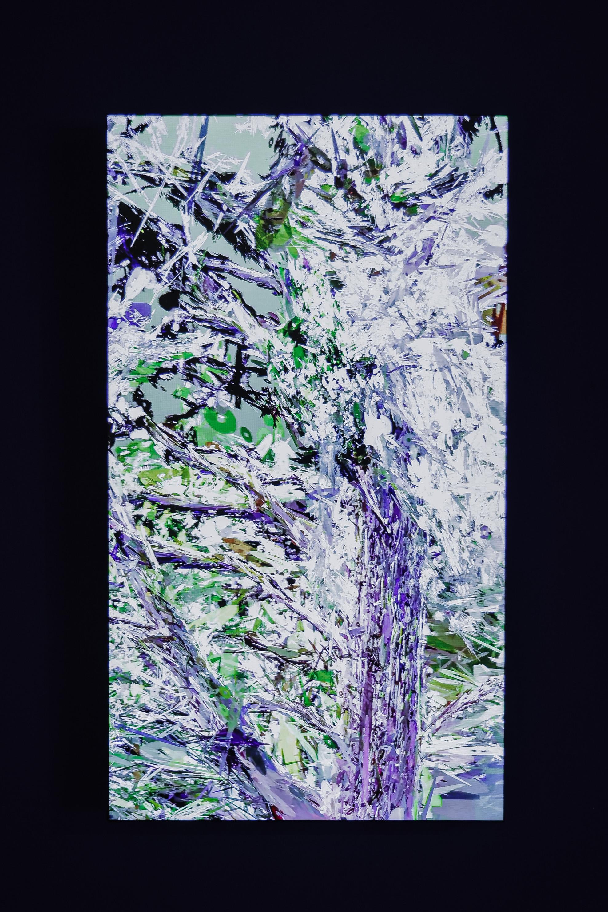 Jointly organised by the Art Promotion Office and the Shenzhen Fringe Art Center, the third exhibition "Strata and Symbiosis" of the "Ink Art Ensembles" Exhibition Series in the Greater Bay Area (GBA) is on display from today (September 12) to October 26 at chi K11 art space in Guangzhou. Photo shows GBA art group _.WAV_Studio's artwork "Seasonal Proximities (Special Edition GS)".