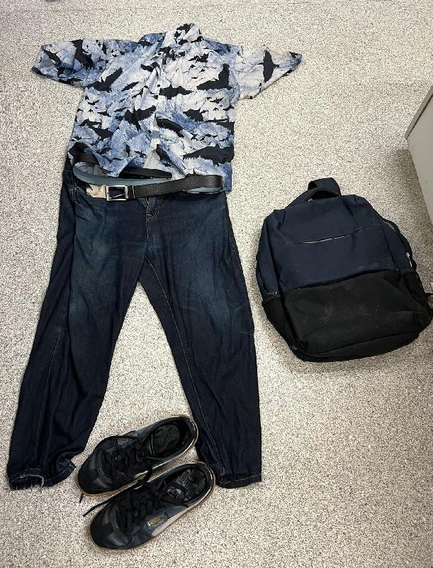 圖示死者被發現時身穿的衣物。
