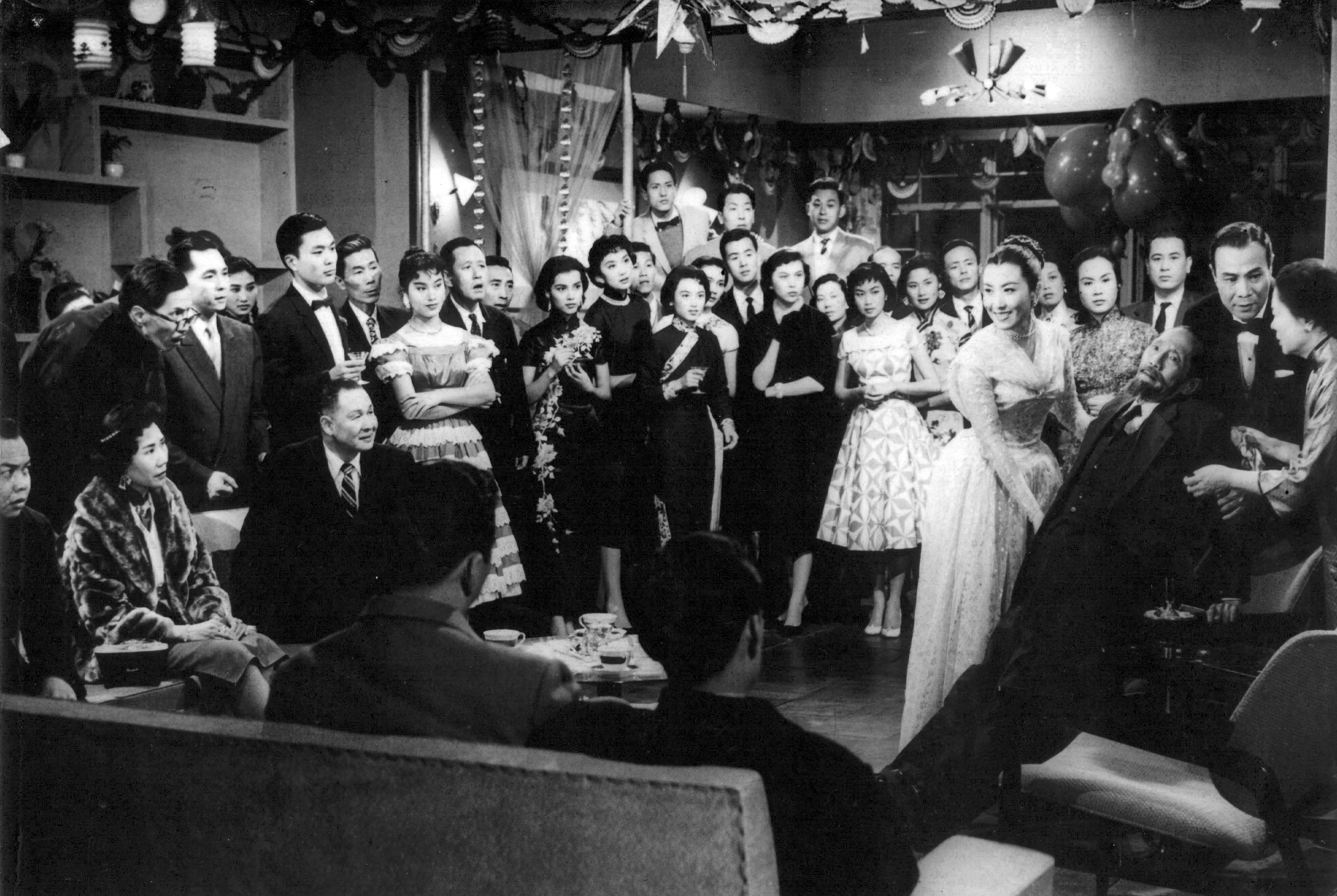In support of World Day for Audiovisual Heritage of the United Nations Educational, Scientific and Cultural Organization, the Hong Kong Film Archive (HKFA) of the Leisure and Cultural Services Department will present the 4K digitally restored version of "Feast of a Rich Family" (1959) at the Cinema of the HKFA at 2pm on October 26 (Sunday). Photo shows a film still of "Feast of a Rich Family". (Courtesy of South China Film Industry Workers Union)