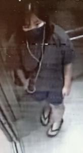 Law Lai-yung, aged 31, is about 1.7 metres tall, 100 kilograms in weight and of fat build. She has a round face with yellow complexion and long straight black hair. She was last seen wearing a dark-coloured top, blue shorts, black flip-flops, a dark-coloured mask and carrying a dark-coloured crossbody bag.