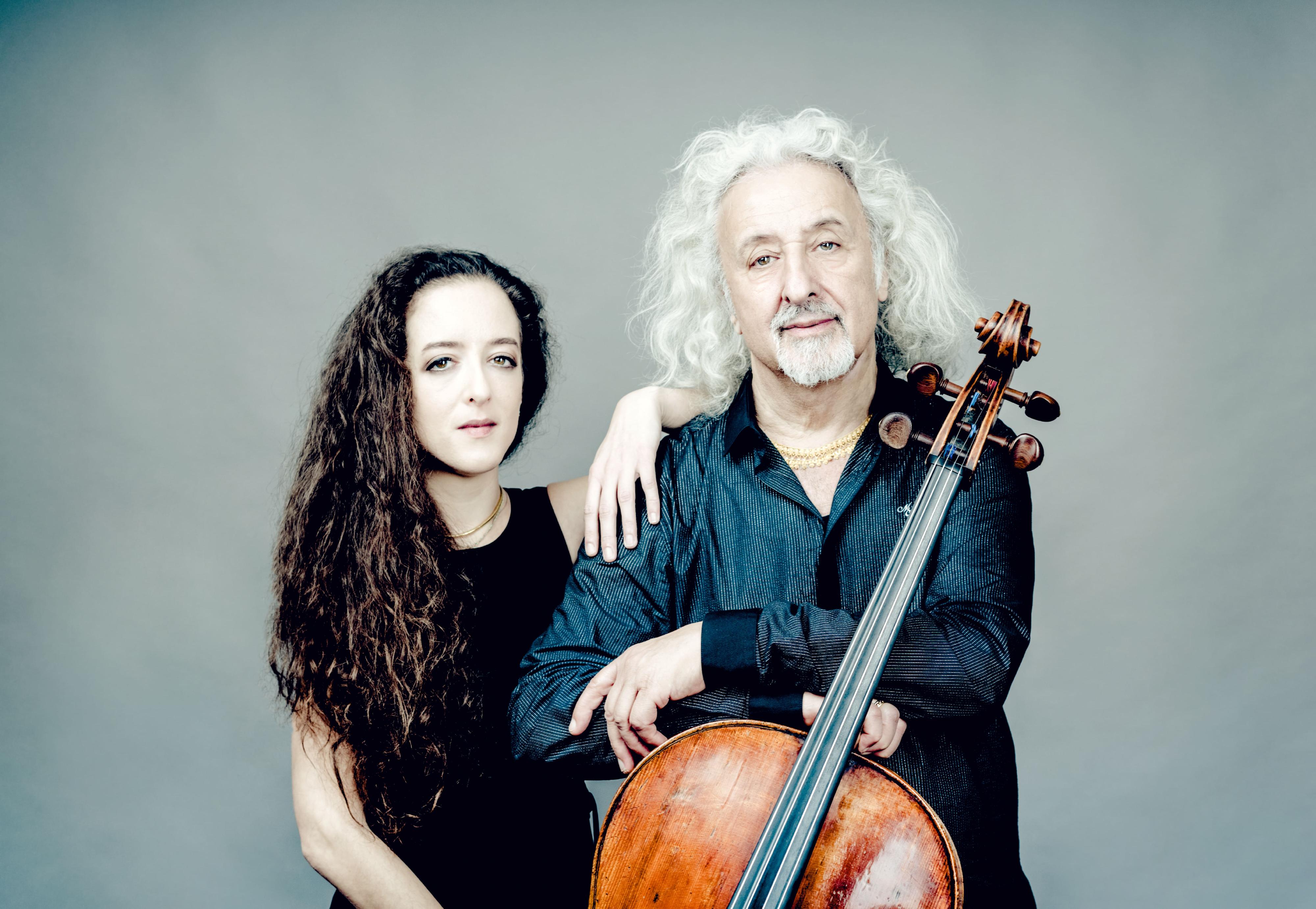 Legendary cellist Mischa Maisky and his daughter pianist Lily Maisky will stage a duo recital in November. Photo shows Mischa Maisky (right) and Lily Maisky (left). (Source of photo: Andrej Grilc)

