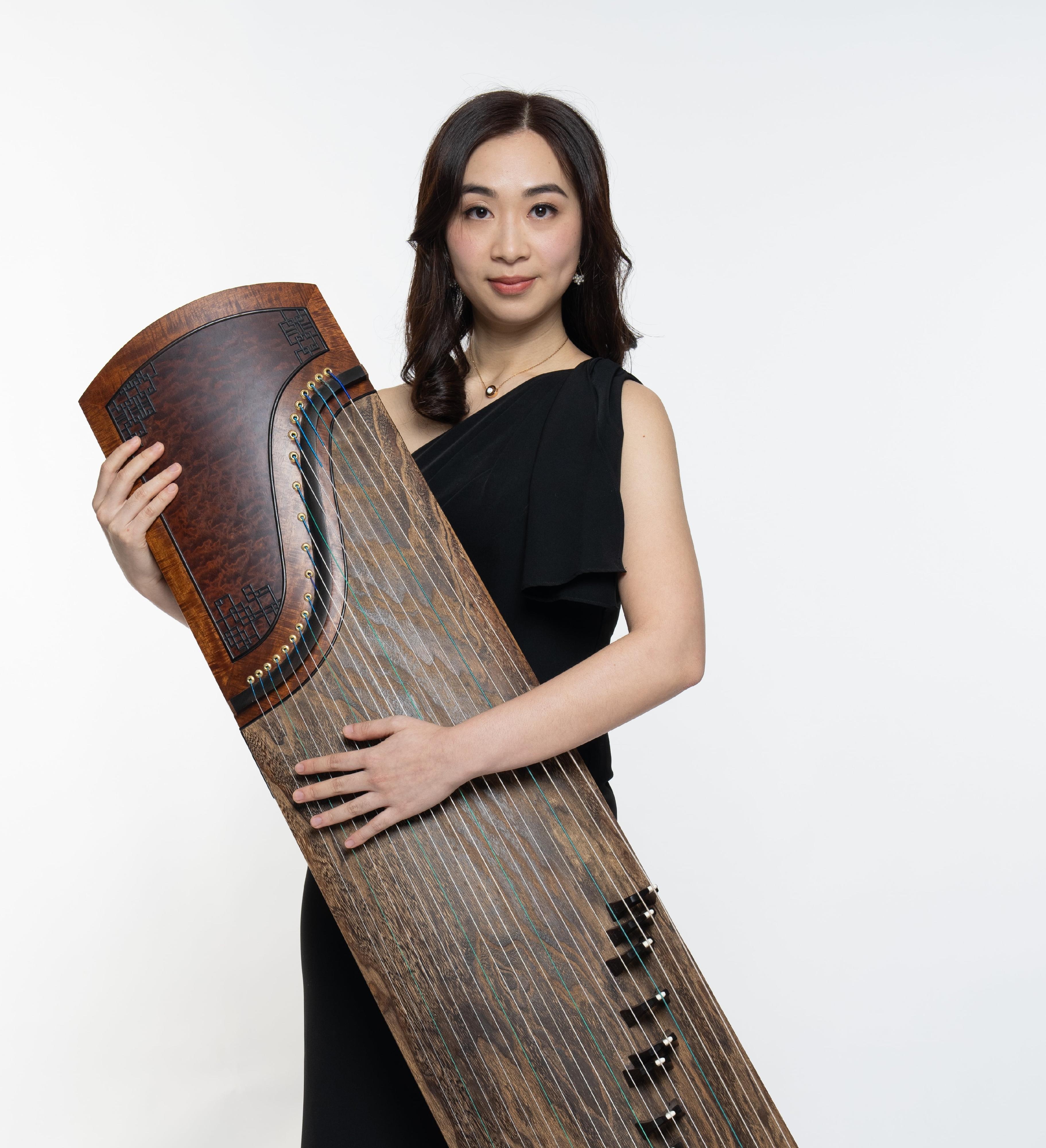 The Leisure and Cultural Services Department's "Hong Kong Artists" Series will present a guzheng recital by Grammy Yeung in December. Photo shows guzheng player Grammy Yeung.