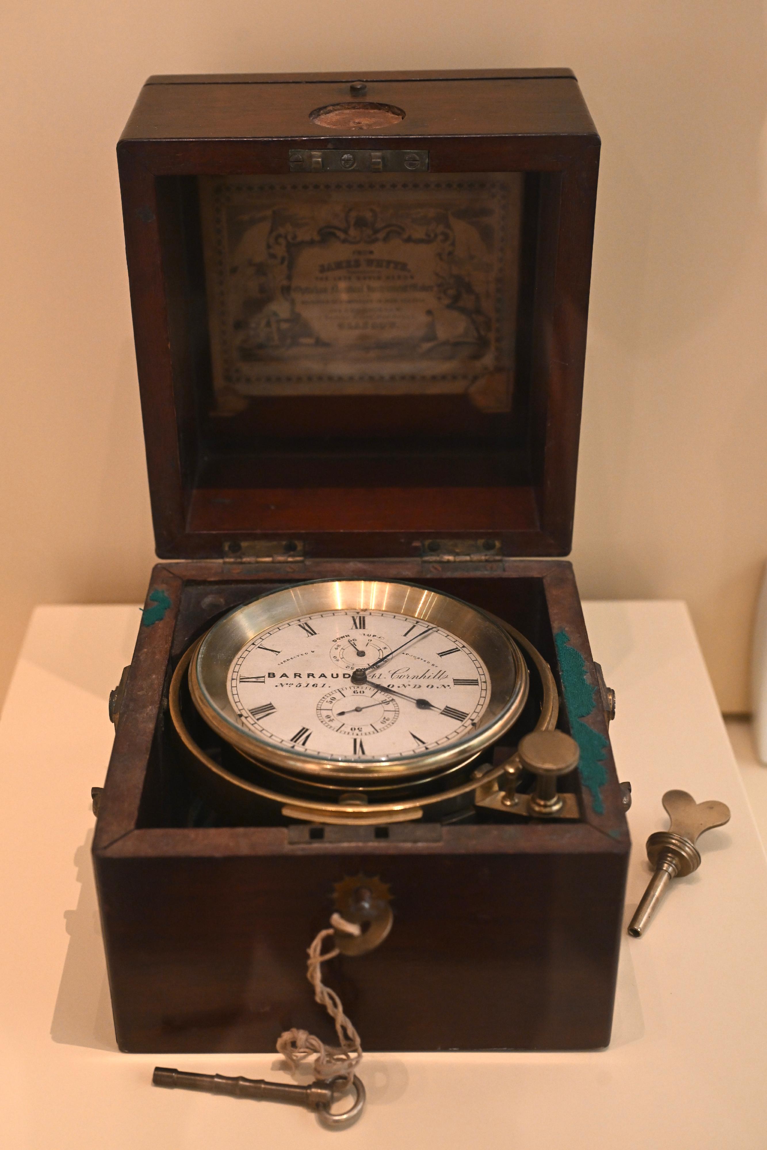 The Dr Sun Yat-sen Museum will stage the "From Healing Patients to Saving a Nation - Dr. Sun Yat-sen in Guangdong, Hong Kong and Macao" exhibition from tomorrow (November 7) to March 31 next year. Photo shows the navigation clock of the "Zhongshan" warship in memory of Dr Sun.