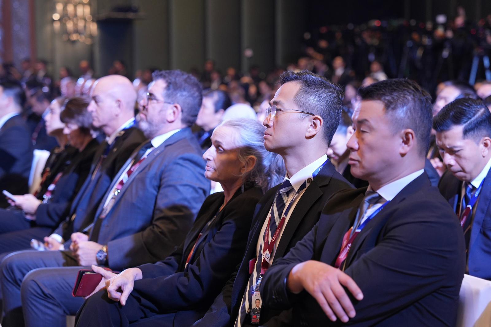 The Director of Crime and Security of the Hong Kong Police Force (HKPF), Mr Chan Tung (second right) attended the 43rd ASEAN Chiefs of Police Conference in Bangkok, Thailand from November 3 to 6, as part of the delegation led by the Ministry of Public Security of the People's Republic of China.