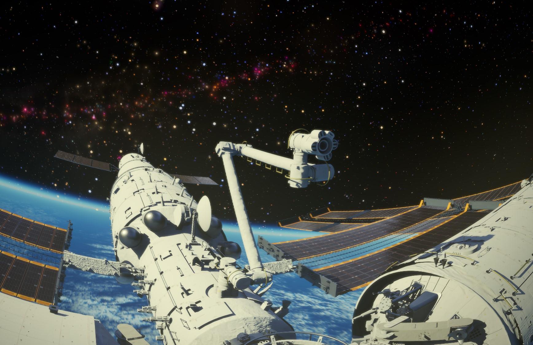 The Hong Kong Space Museum will launch a new sky show, "Building a Dream Palace", at its Space Theatre from tomorrow (November 15). Image shows the robotic arm of the Tiangong Space Station. The arm can secure astronauts during extravehicular activities as well as reconfigure the space station and move flexibly on its exterior.