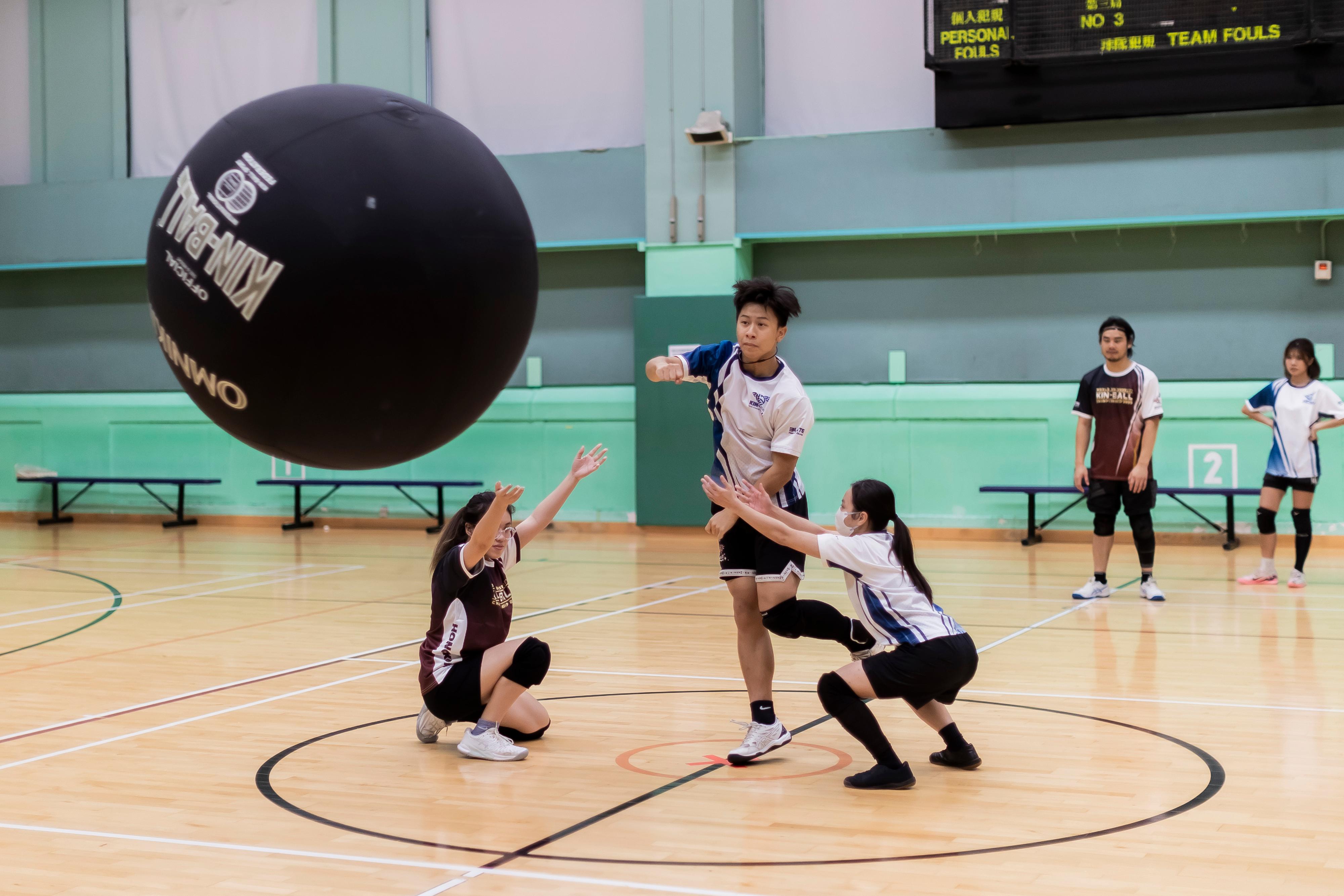 The Leisure and Cultural Services Department's Subvention Scheme for New Sports for 2026-27 is now open for application. Photo shows one of the new sports, kin-ball, subvented under the scheme.
