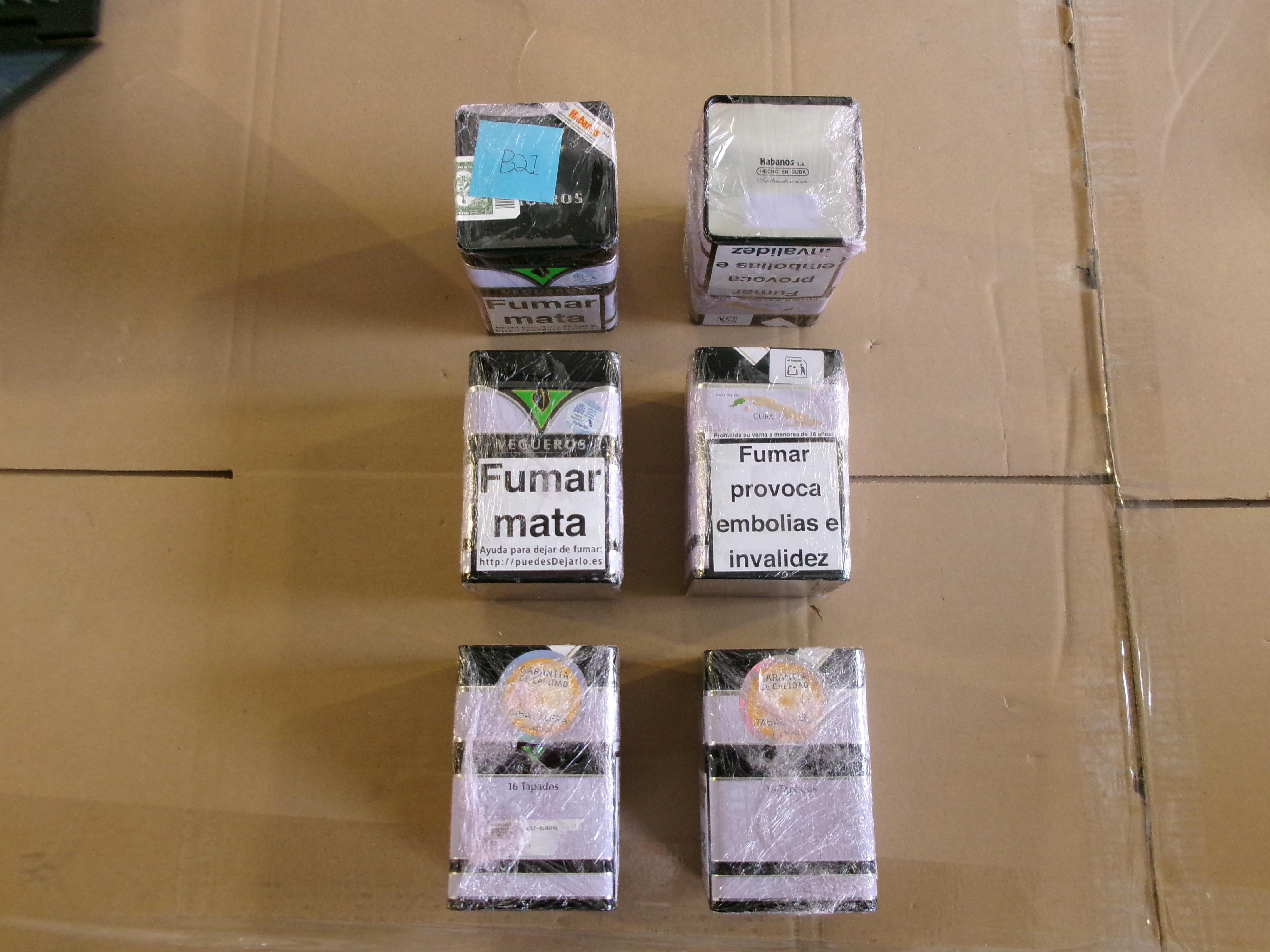 Hong Kong Customs detected two suspected smuggling cases involving two river trade vessels on November 19 and 20 respectively. A large batch of suspected smuggled goods with a total estimated market value of about $75 million was seized. Photo shows suspected smuggled goods seized. 