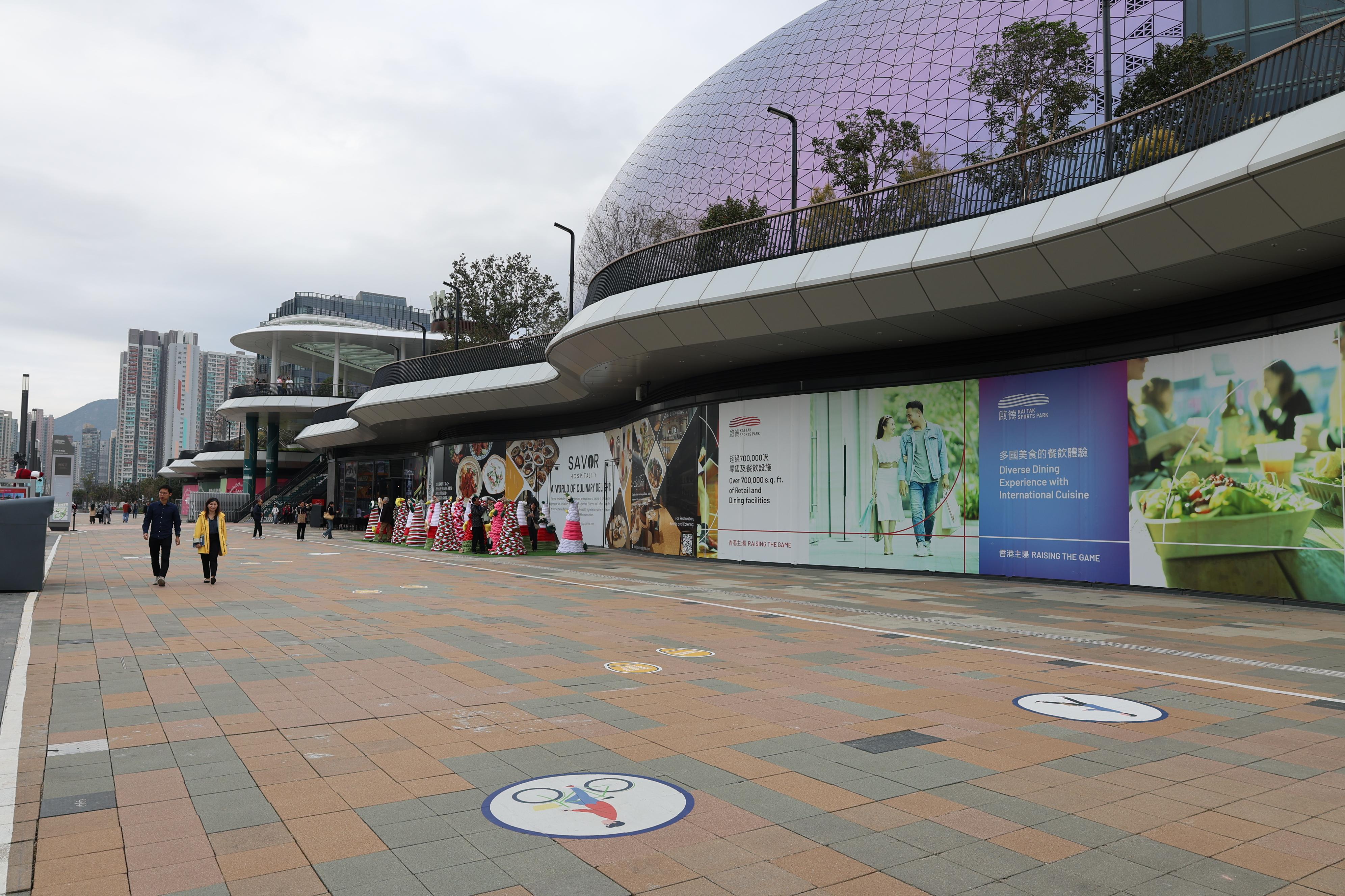 啟德共融通道新段今日（十二月三十日）起開放予公眾使用。圖示位於啟德體育園美食海灣的一段，長約400米。